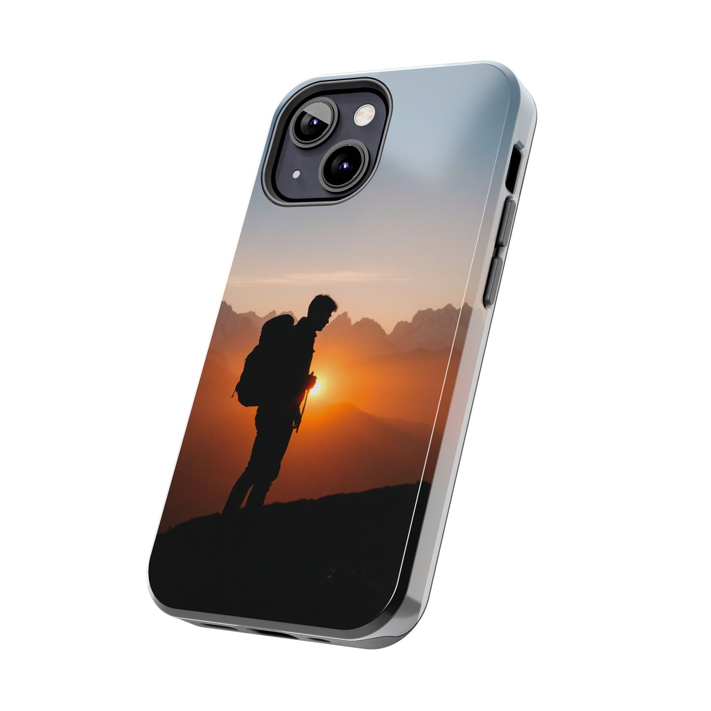 Explorer Adventure Sunset Mountain iPhone Case