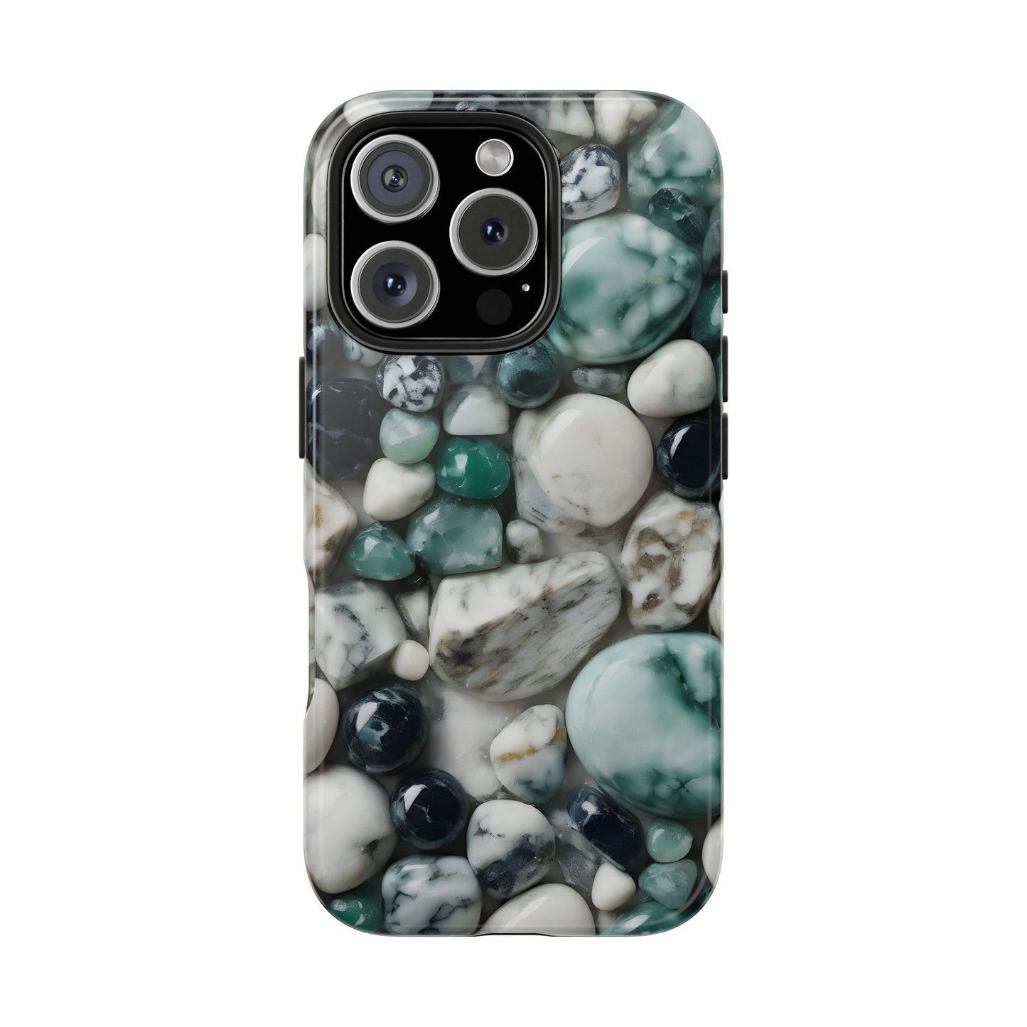 Small Rocks Pattern Tough Phone Case - Stylish & Durable Protection - for iPhone