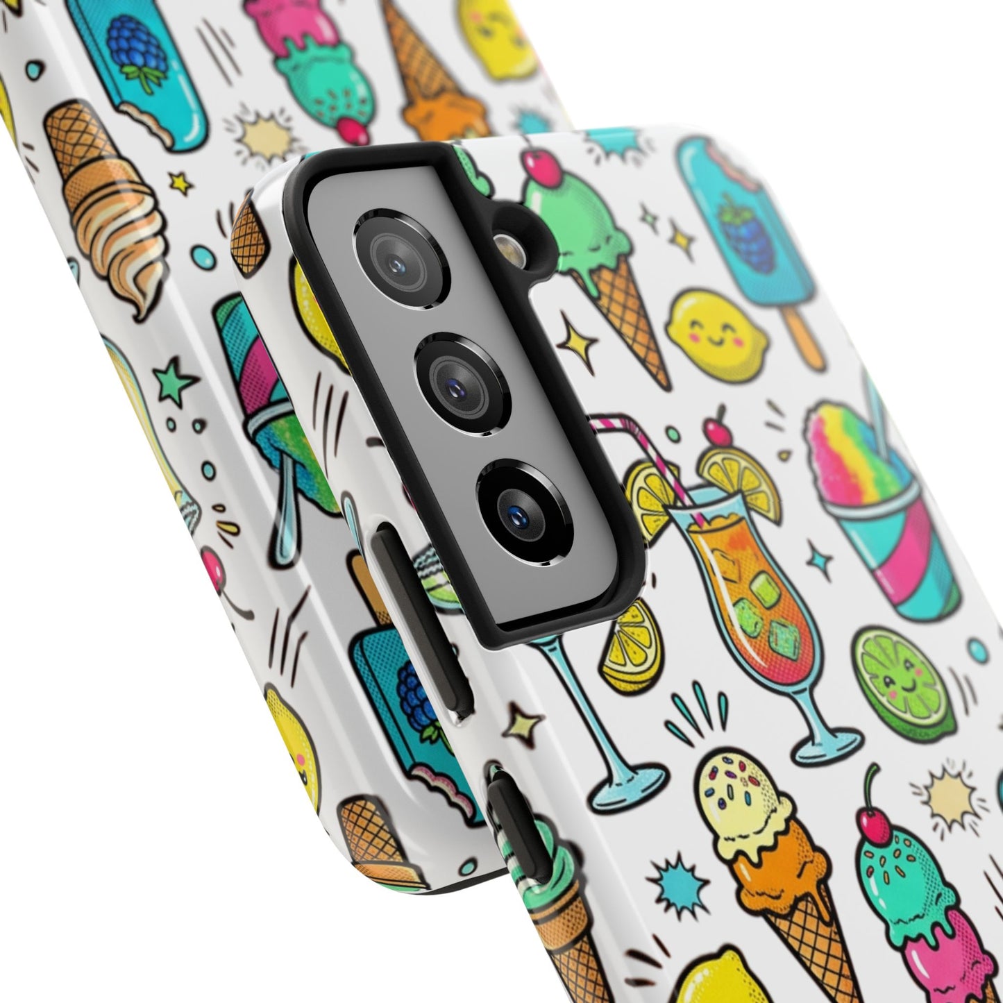 Tough Phone Case — Summer Ice Cream & Cocktails Pattern