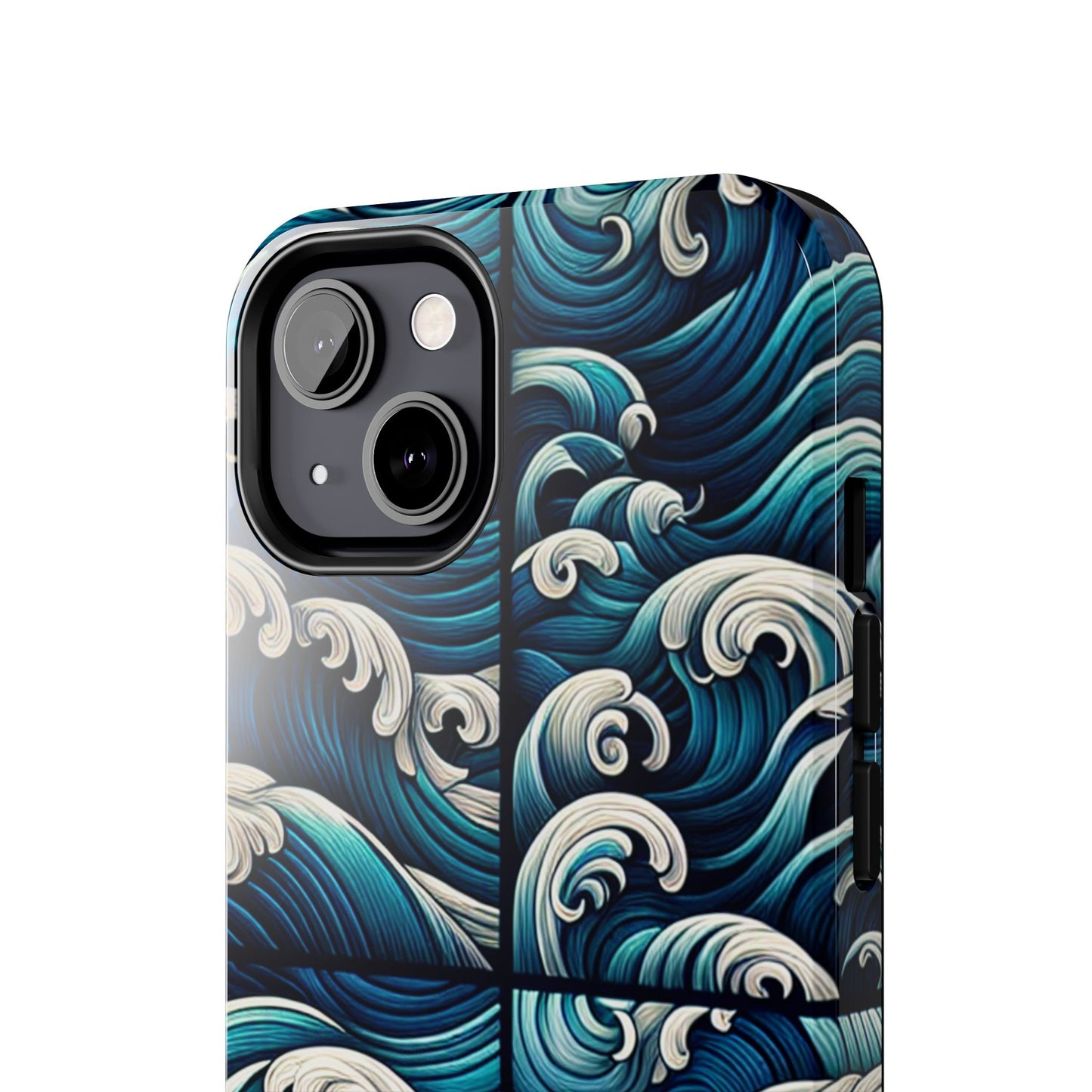 Ocean Waves Tough Phone Case - Durable Protection with Artistic Design - for iPhone