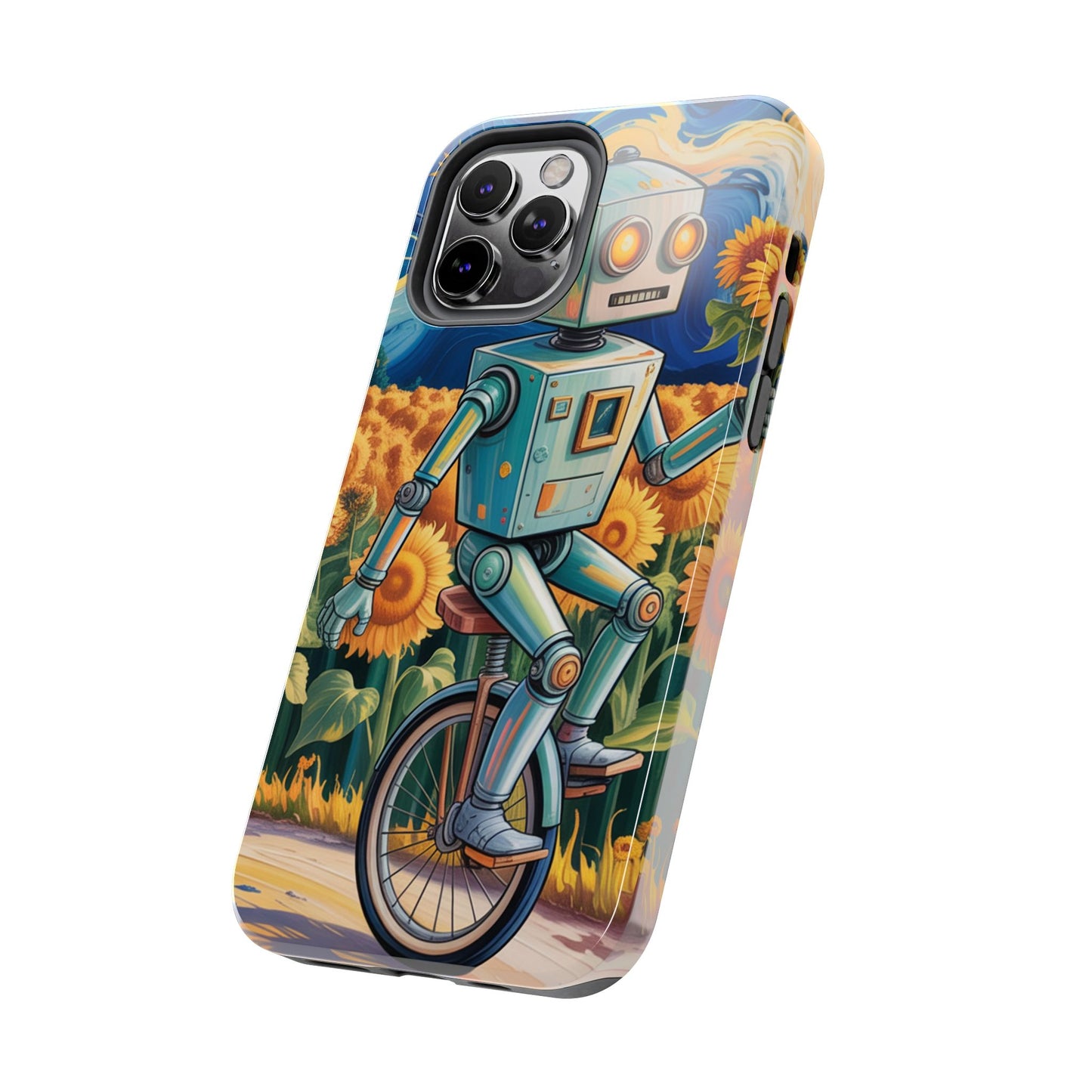 Robot Cycle Tough Phone Case - Durable & Unique Design