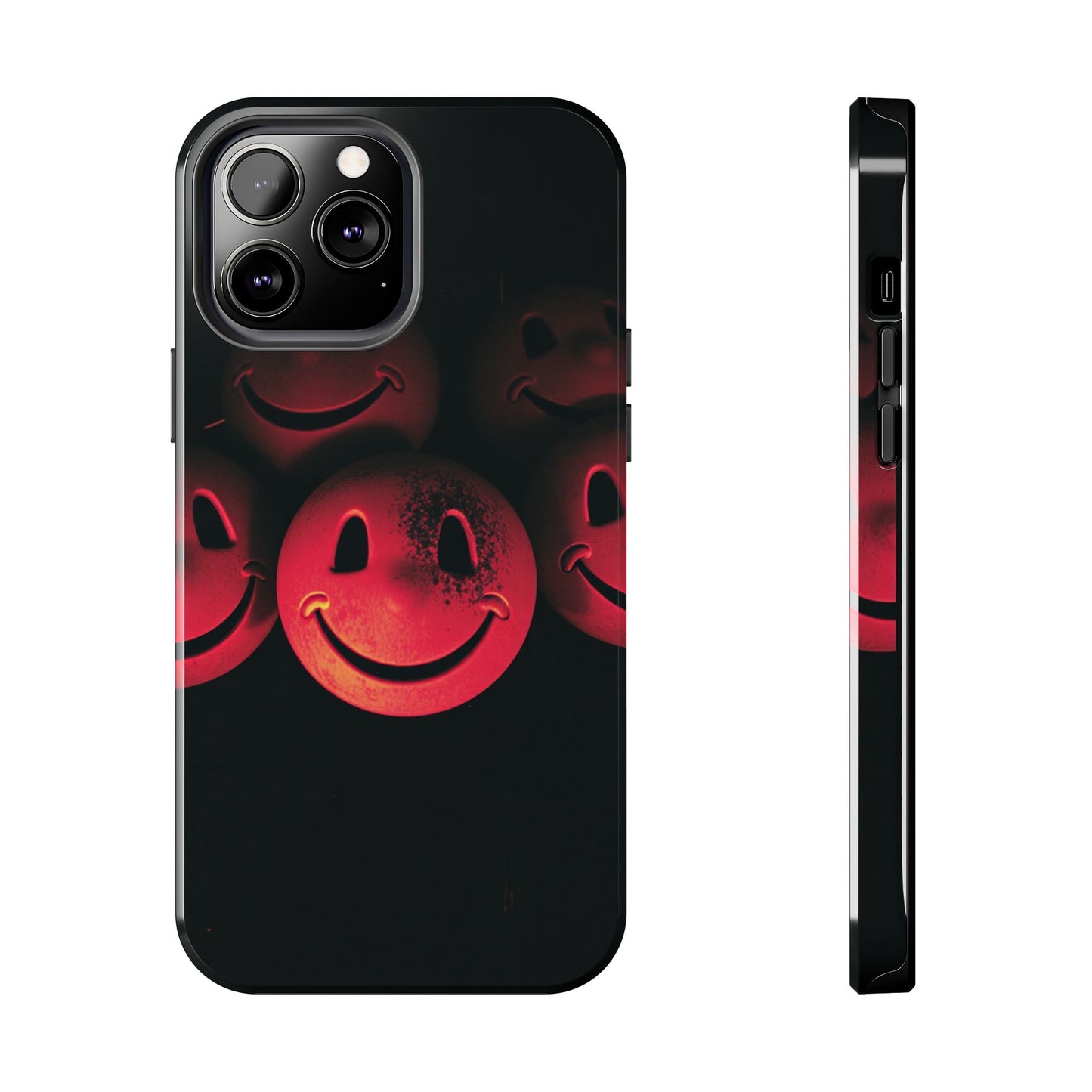 Smiley Face Tough Phone Case - Durable Protection with Fun Design