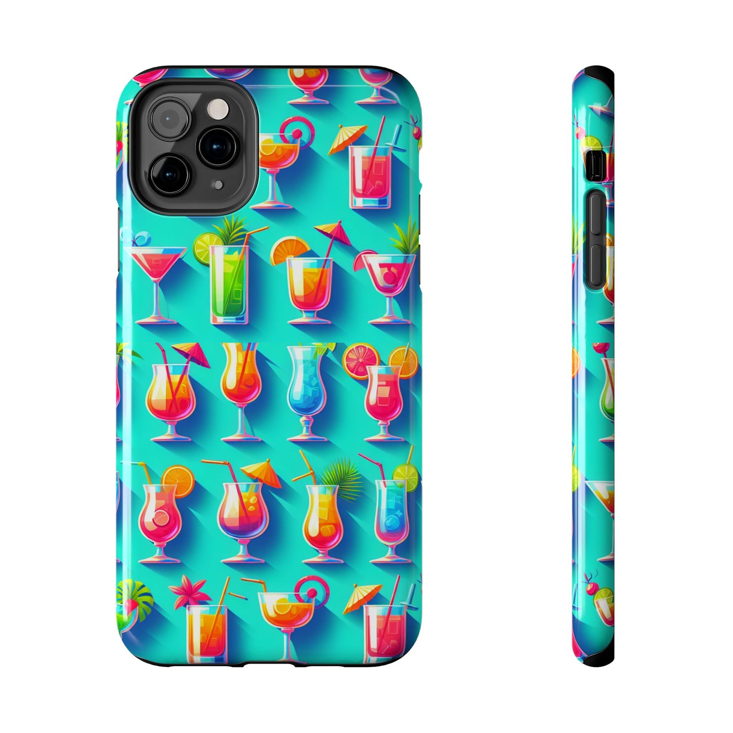 Cocktail Party Phone Case - Fun & Colorful Design for Summer Vibes - for iPhone