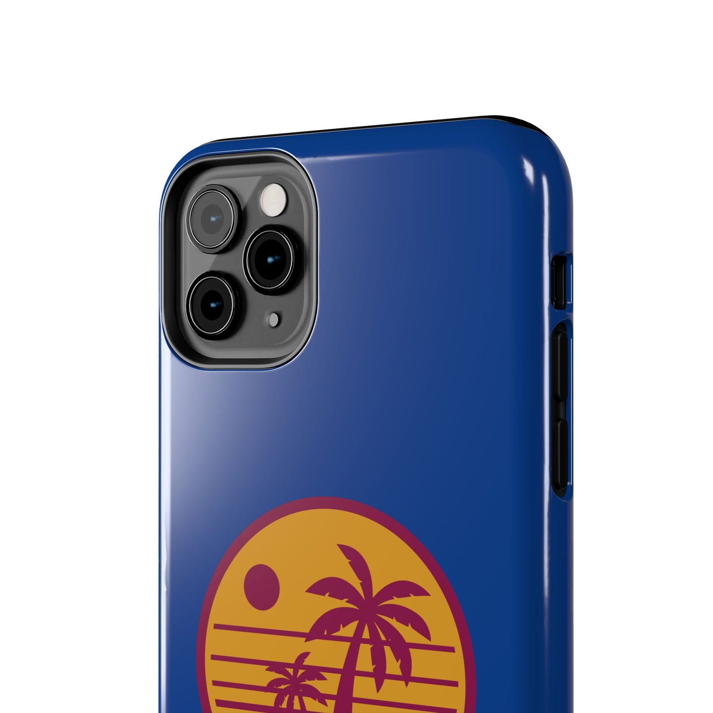 Retro Sunset Tough Phone Case - Vibrant Beach Vibes for Summer Adventures - for iPhone