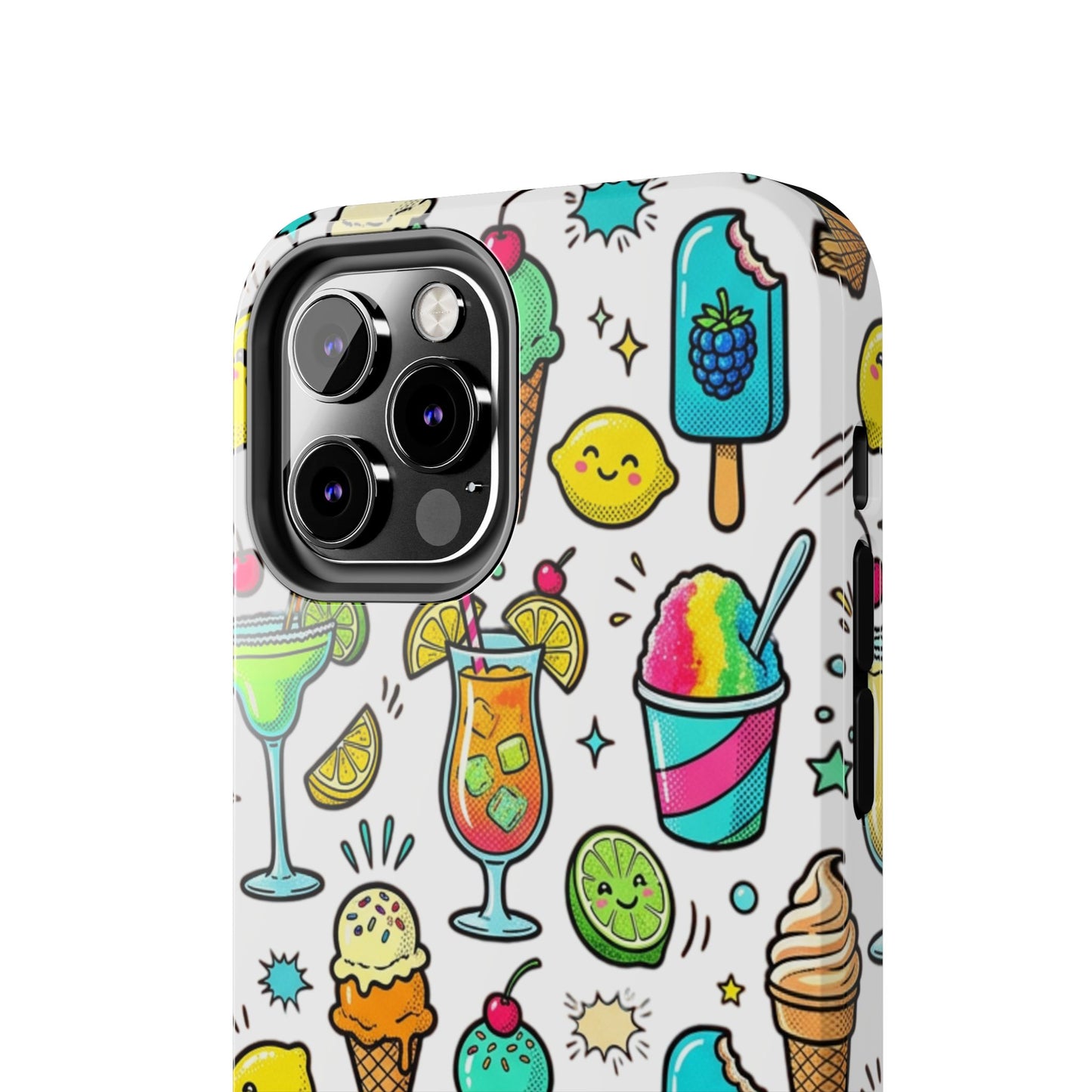 Tough Phone Case — Summer Ice Cream & Cocktails Pattern