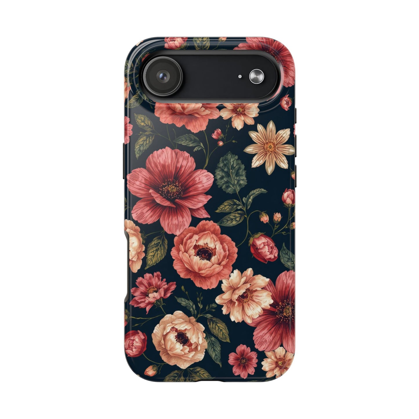 Spring Power! Floral Tough Phone Case - Durable Protection with Elegant Flower Design - for iPhone