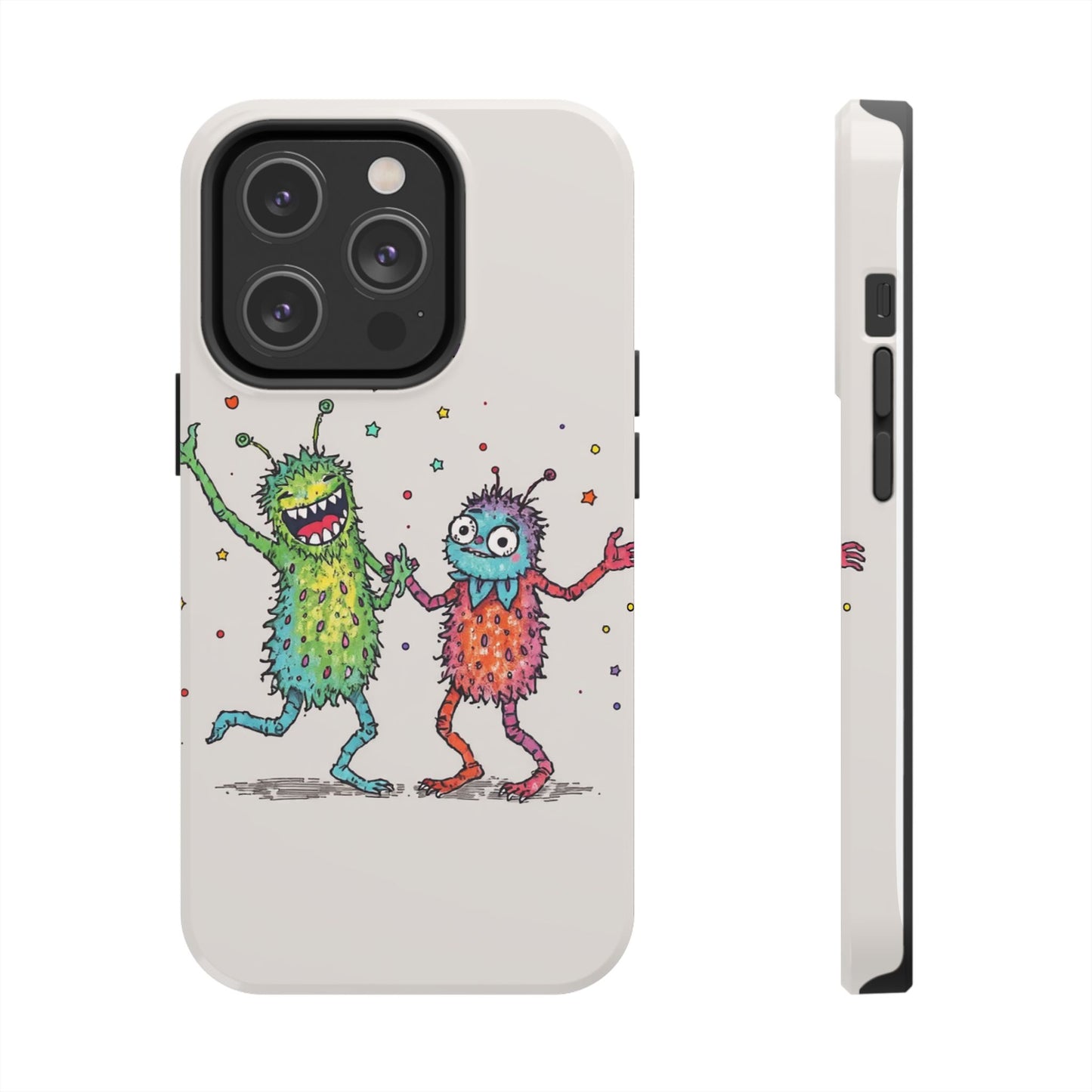 Colorful Monster Tough Phone Case - Fun and Playful Design