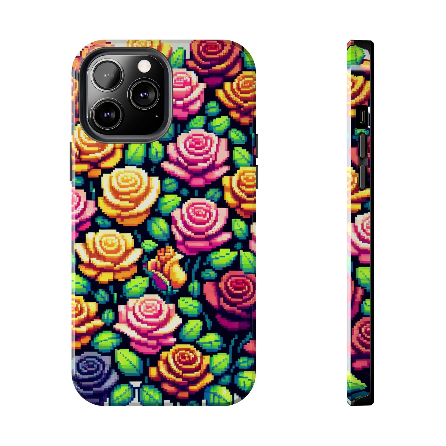 Vibrant Floral Tough Phone Case - Stylish Protection for Flower Lovers