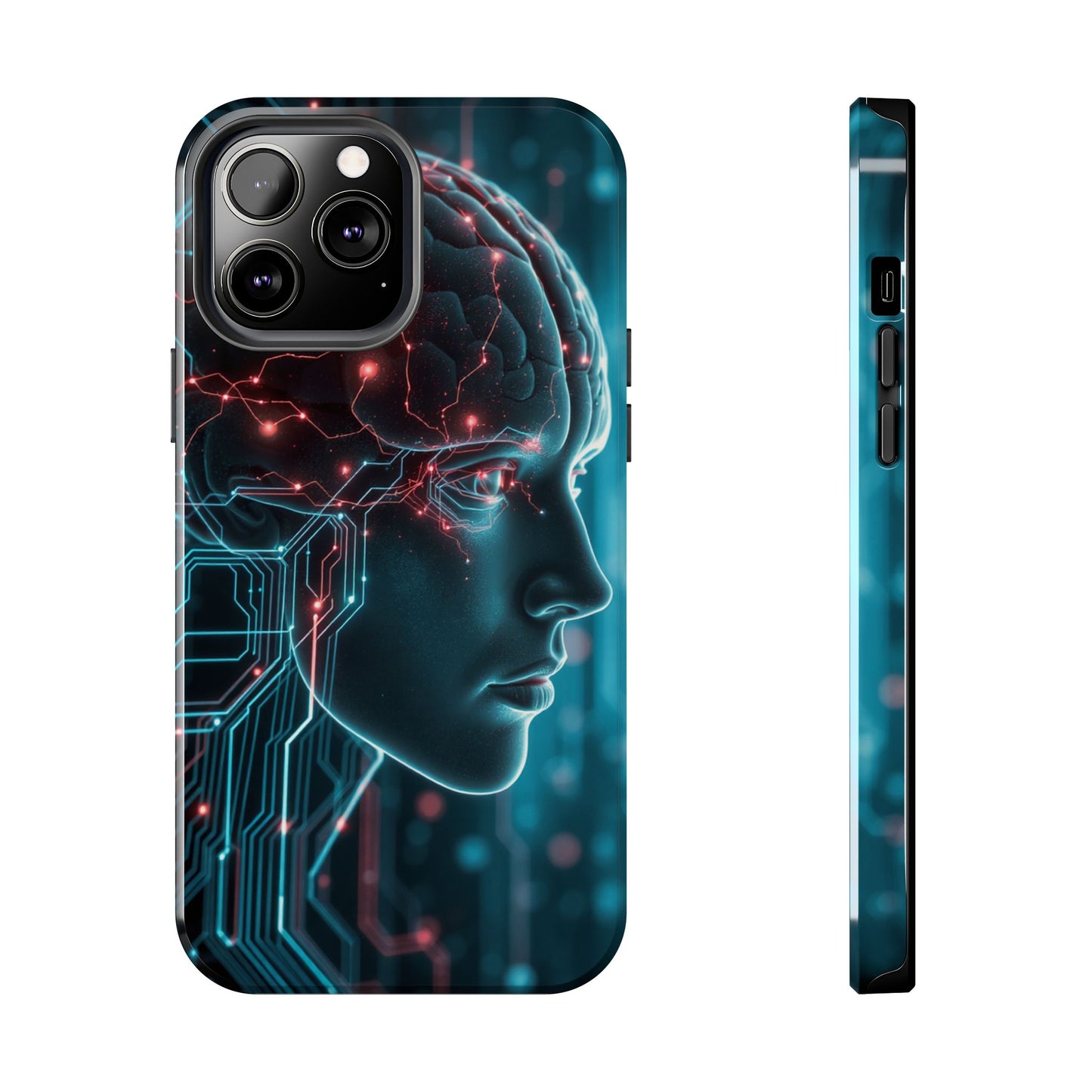 Futuristic Brain Design Tough Phone Case