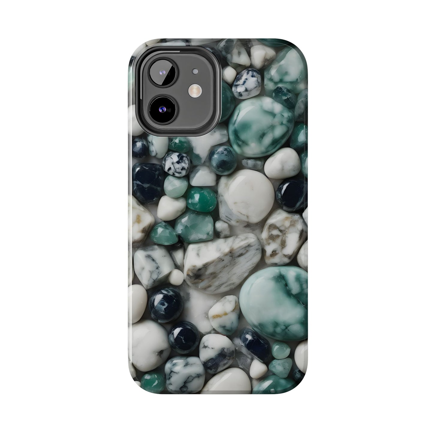 Small Rocks Pattern Tough Phone Case - Stylish & Durable Protection - for iPhone
