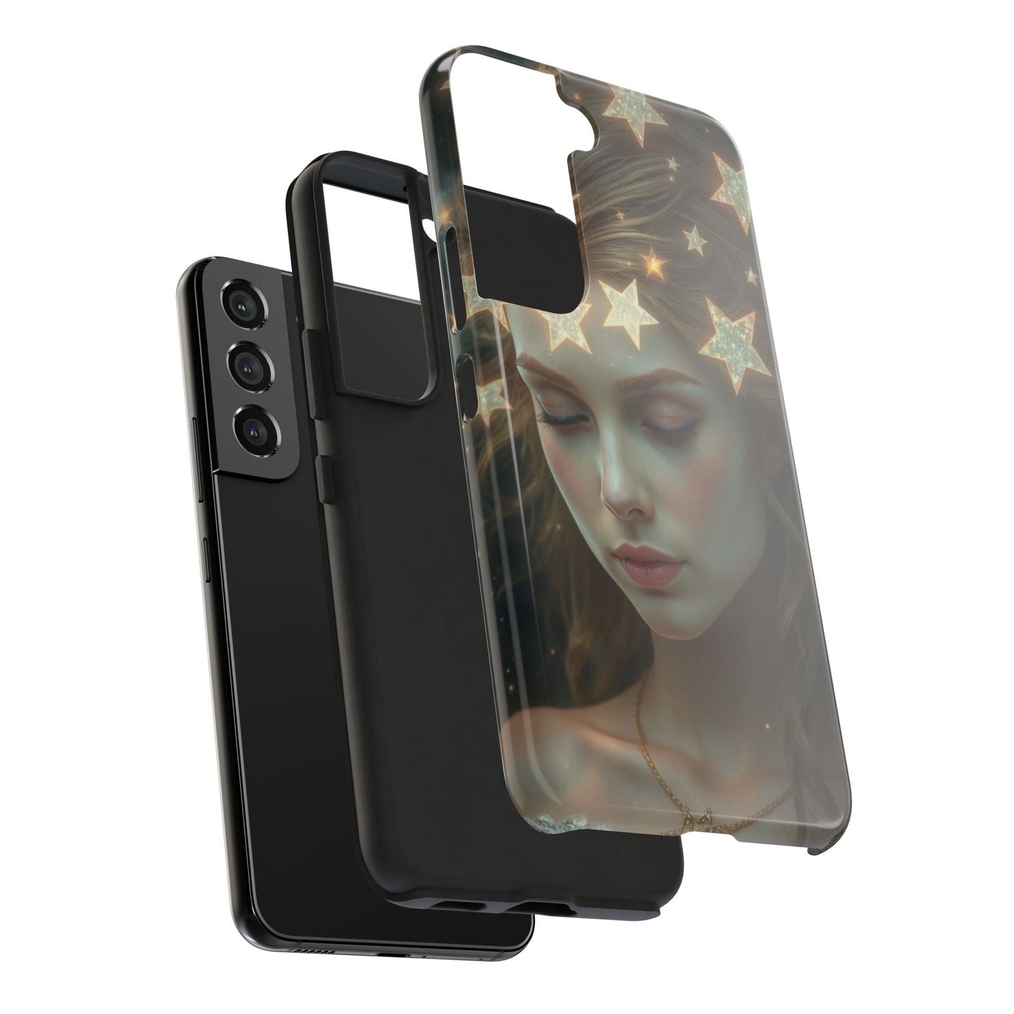 Celestial Dream Tough Phone Case - Artistic Starry Design for Style Enthusiasts