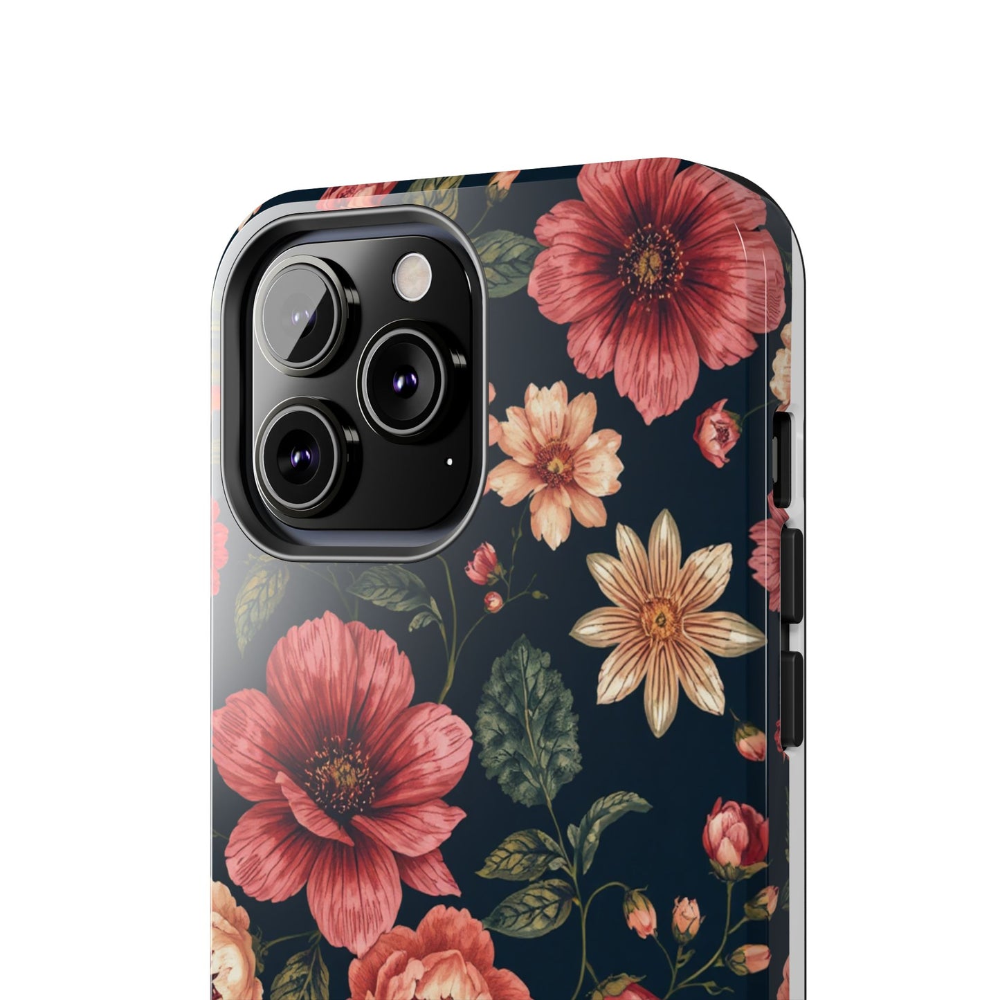 Spring Power! Floral Tough Phone Case - Durable Protection with Elegant Flower Design - for iPhone
