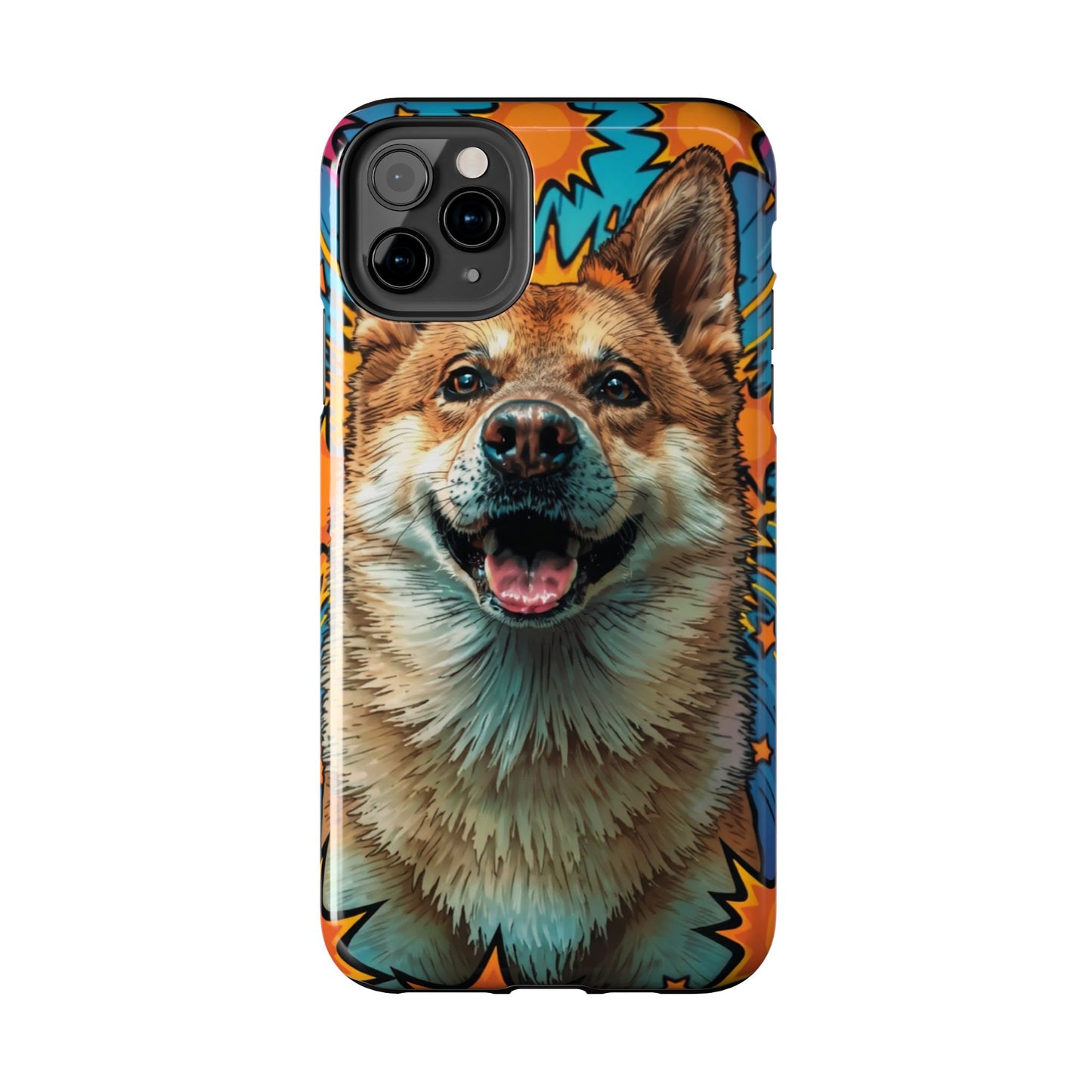 Vibrant Corgi Tough Phone Case - Fun Design for Pet Lovers