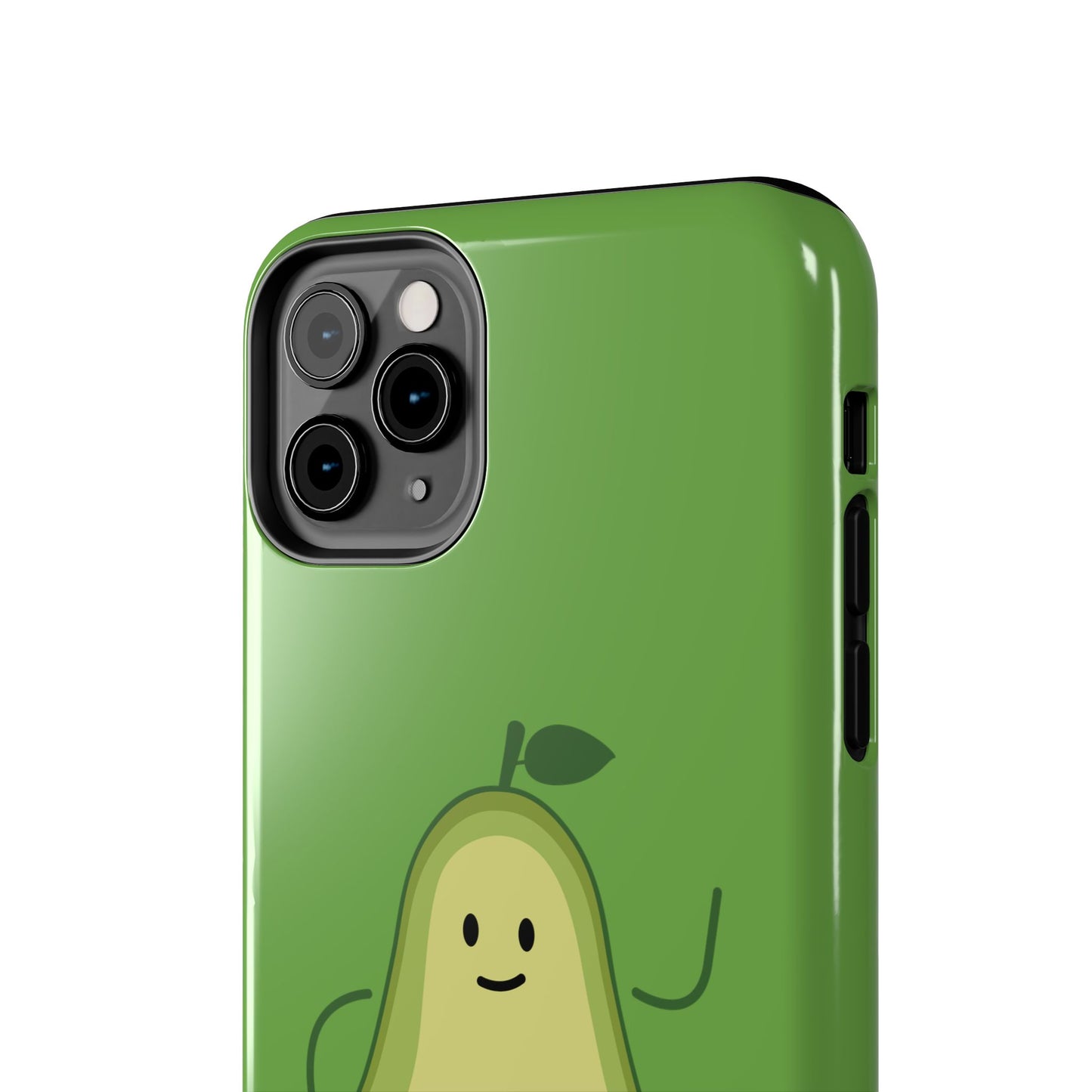 Vegan Avocado Tough Phone Case - Cute & Durable Phone Cover - for iPhone
