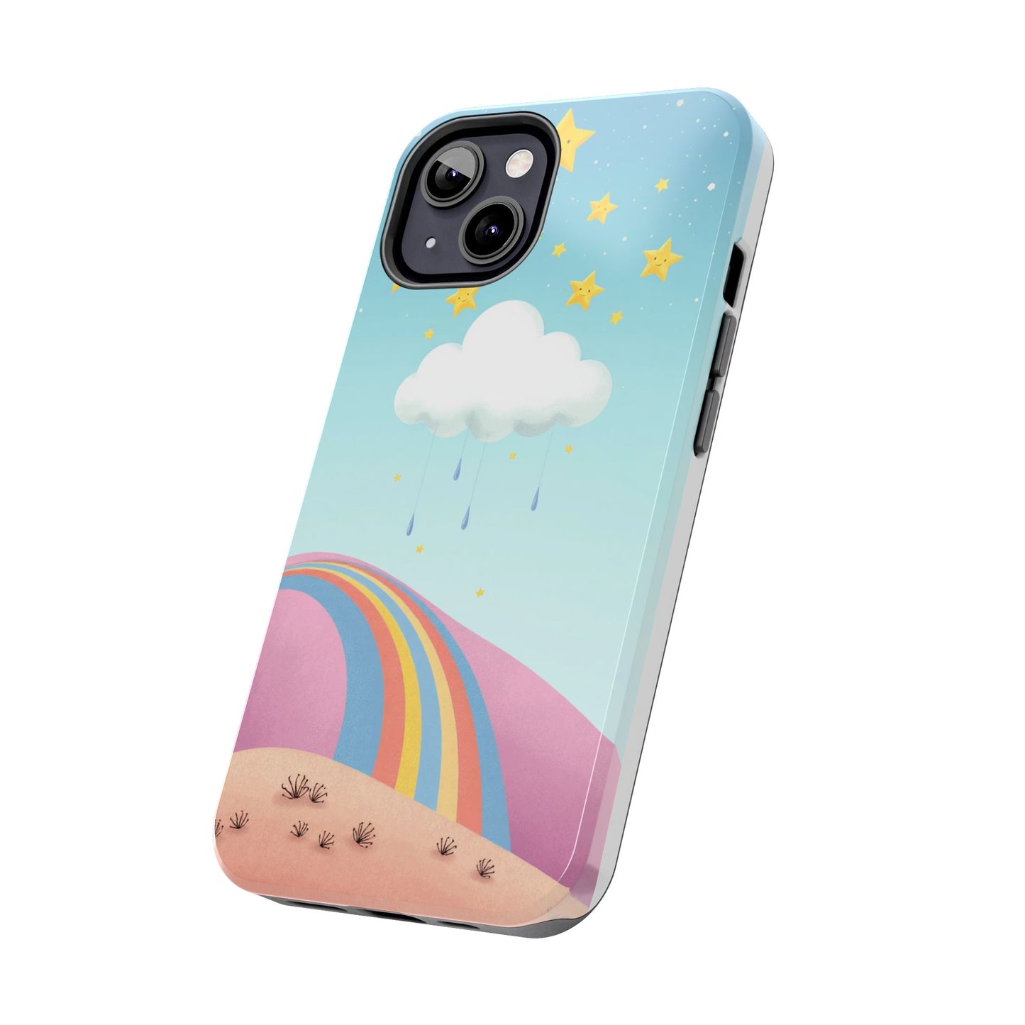 Colorful Rainbow Phone Case - Durable Tough Design for Adventurers
