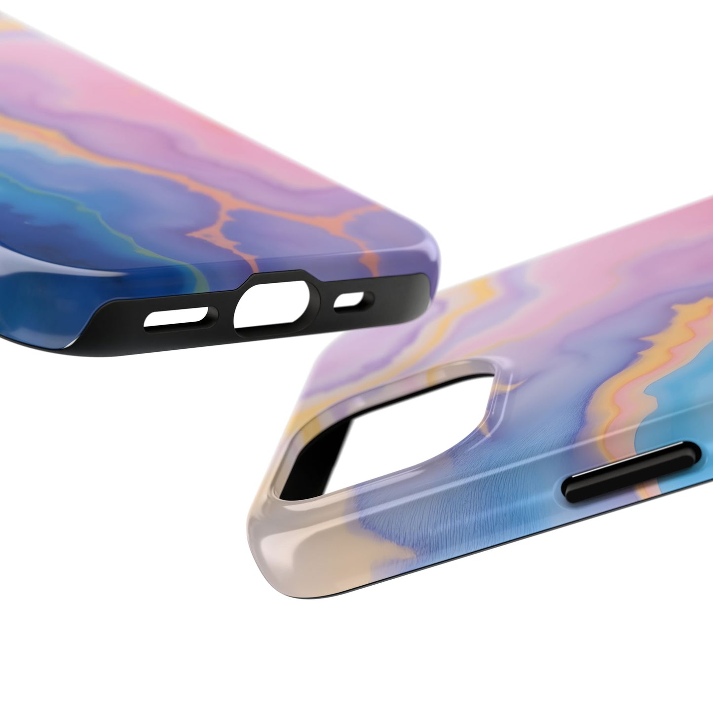 Watercolor Abstract Colors Tough Phone Case - Protective Cover for iPhone