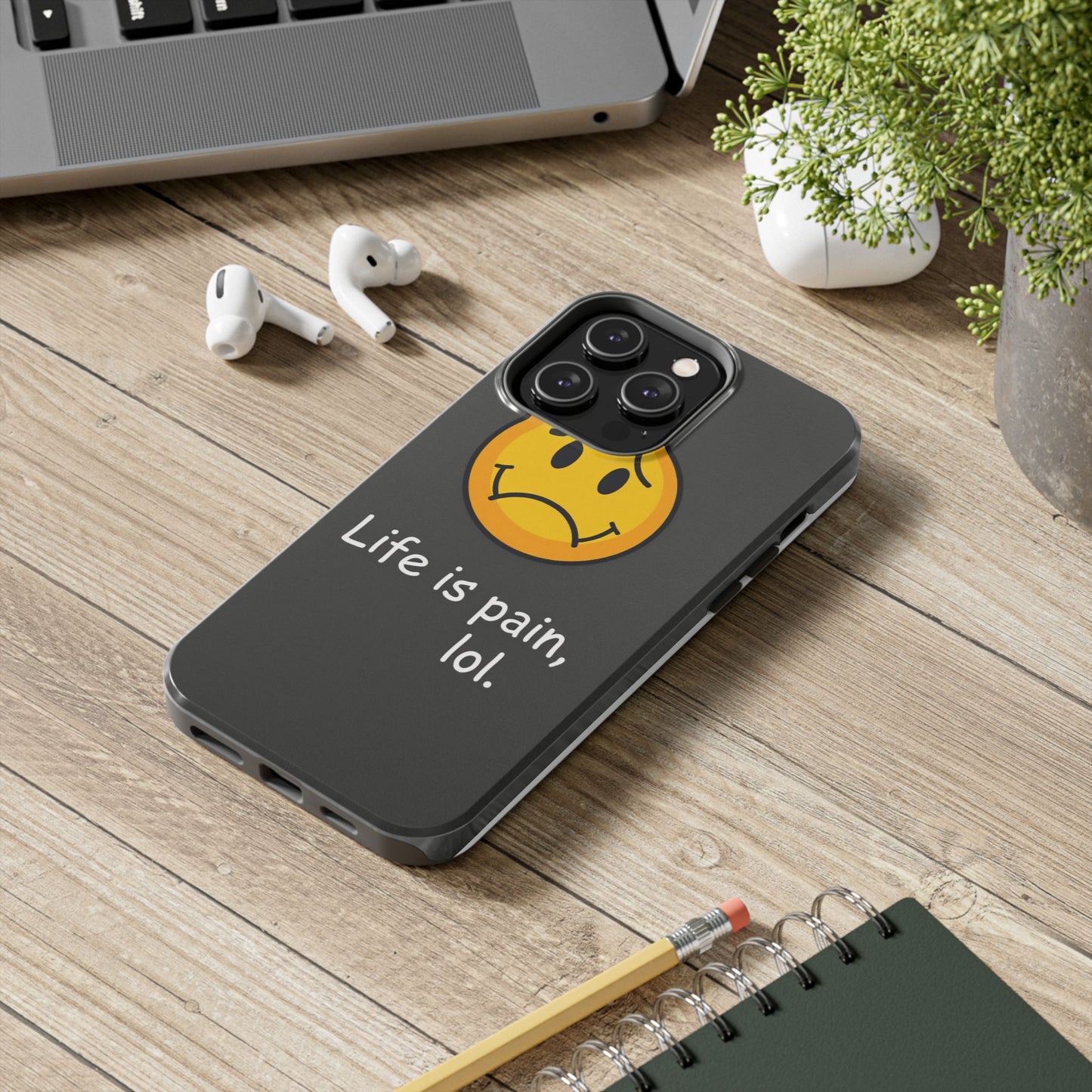 Life is Pain Tough Phone Case - Trendy Design for Smartphone Protection