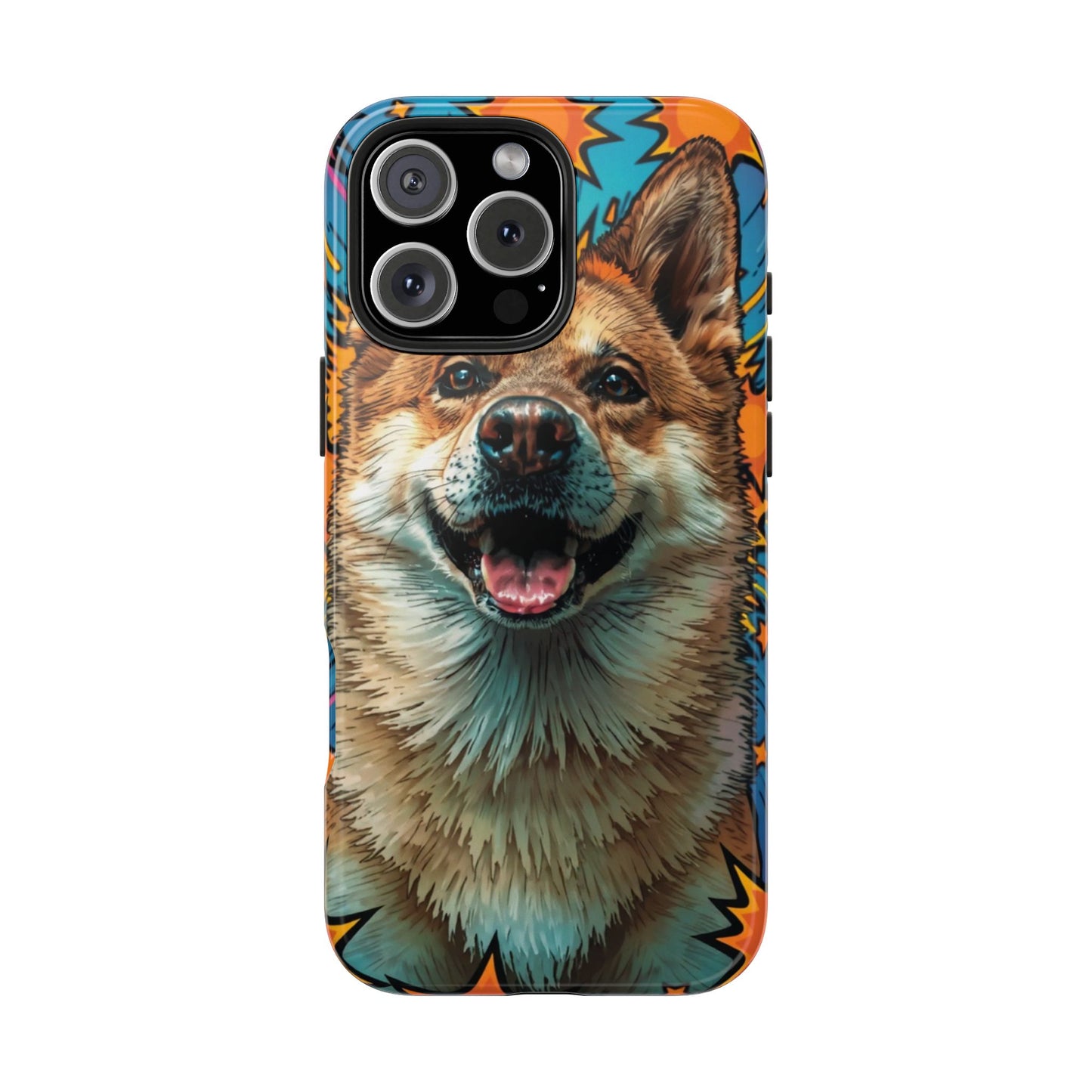 Vibrant Corgi Tough Phone Case - Fun Design for Pet Lovers
