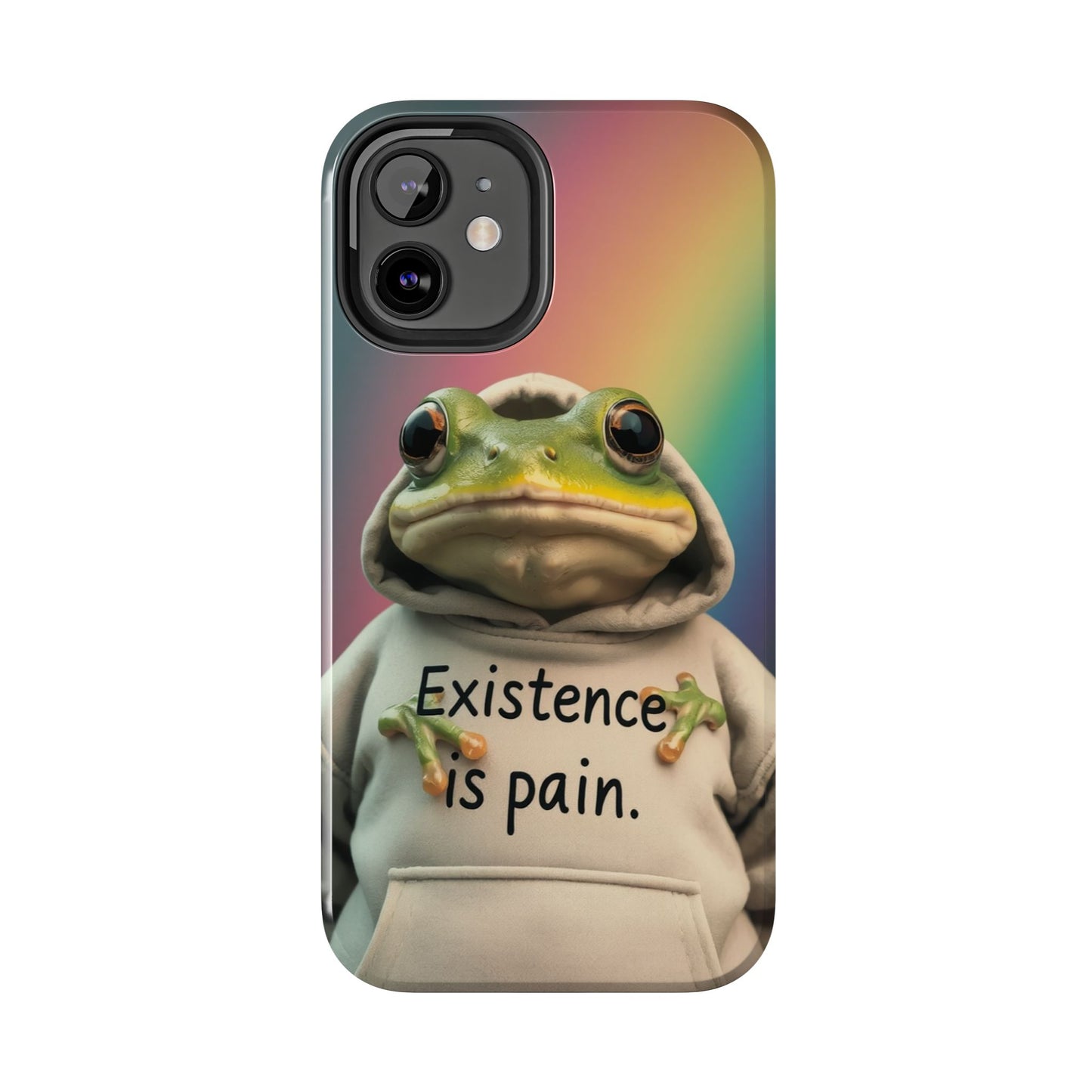 Existence is Pain Frog Phone Case - Tough & Stylish