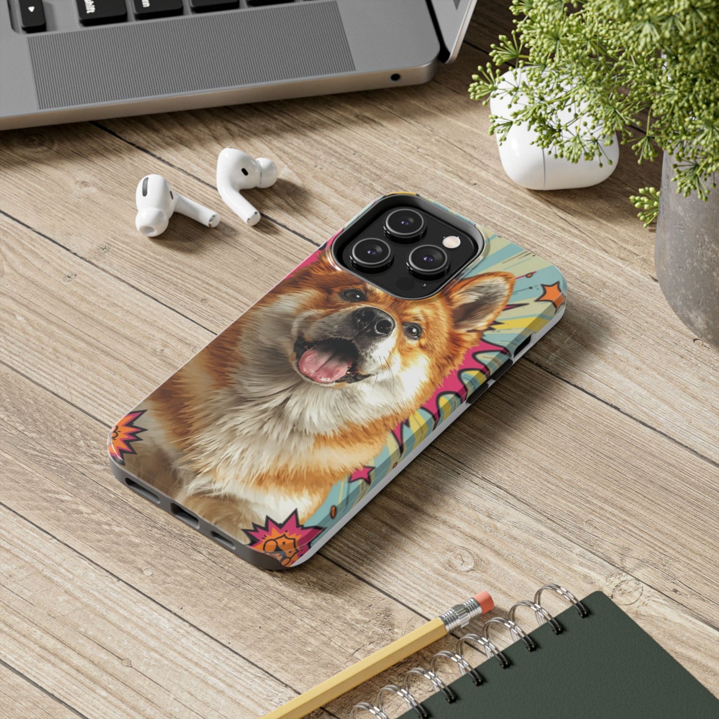 Playful Dog Tough Phone Case - Durable & Stylish Pet Lover Gift