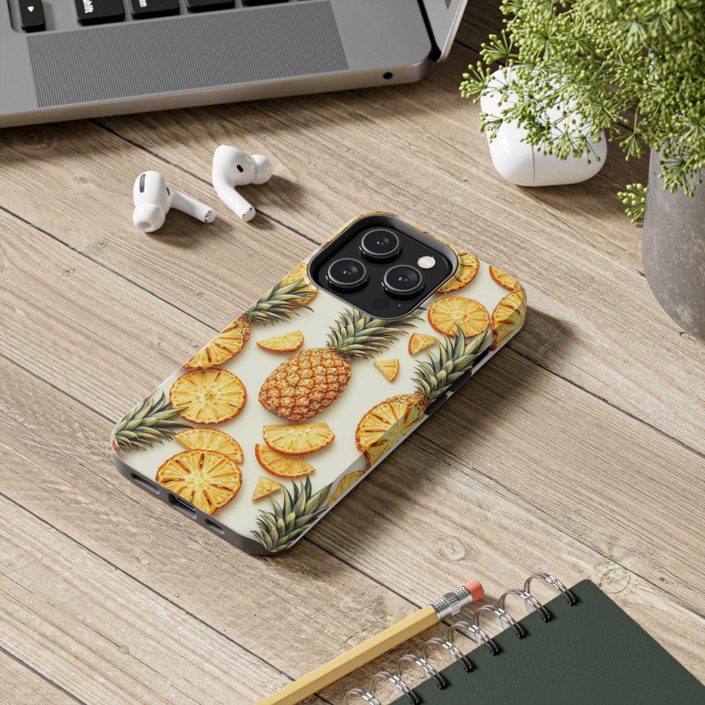 Tropical Pineapple Phone Case - Tough Phone Protector for Summer Vibes
