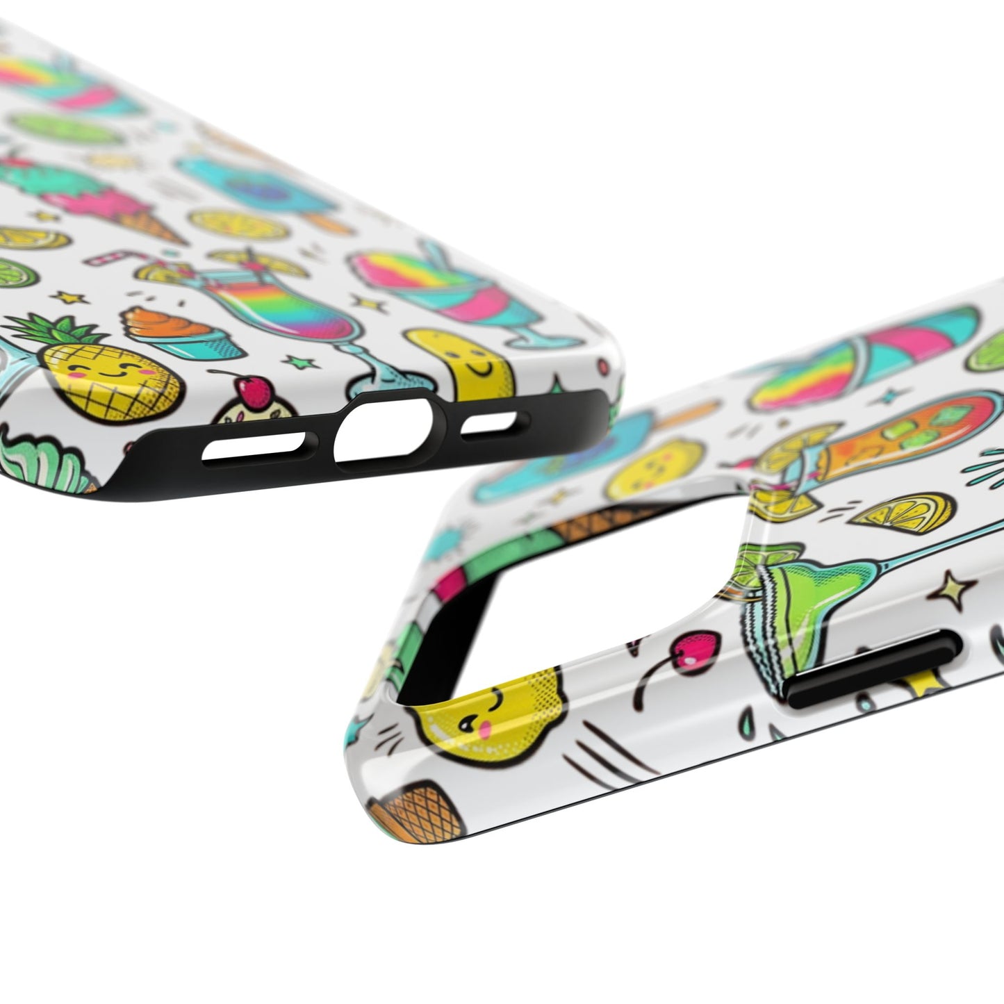 Tough Phone Case — Summer Ice Cream & Cocktails Pattern
