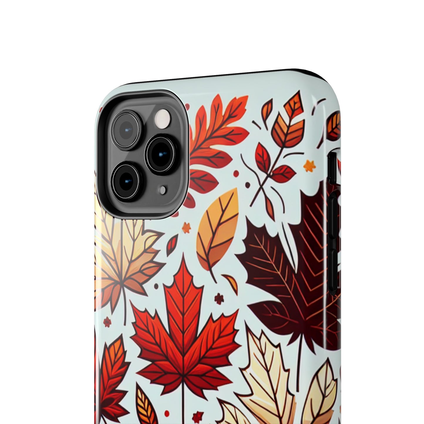 Autumn Leaves Tough Phone Case - Leaves Pattern - for iPhone