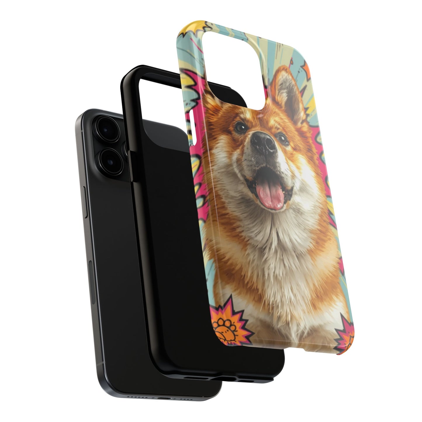 Playful Dog Tough Phone Case - Durable & Stylish Pet Lover Gift