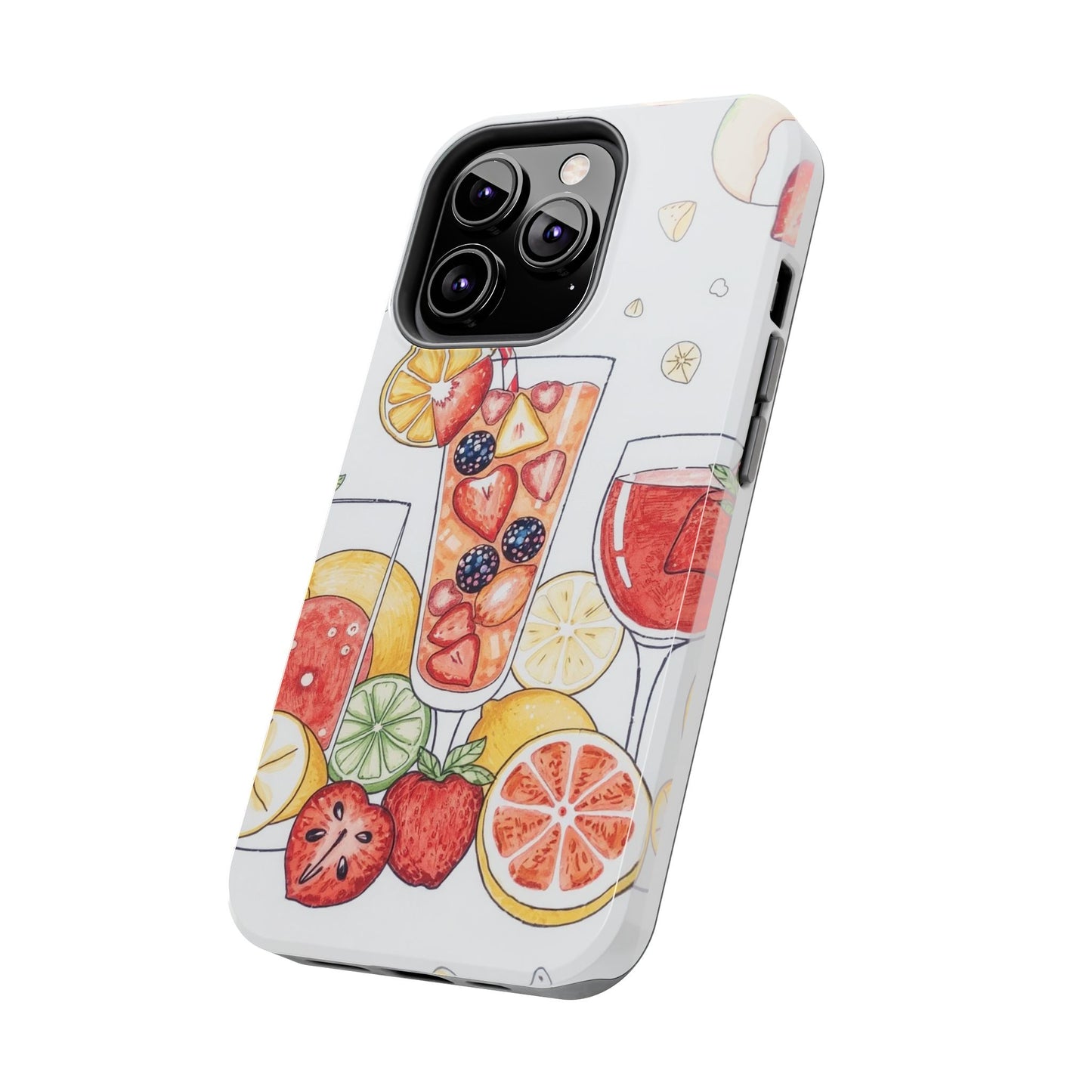 Colorful Fruit Cocktail Tough Phone Case - Perfect for Summer Vibes