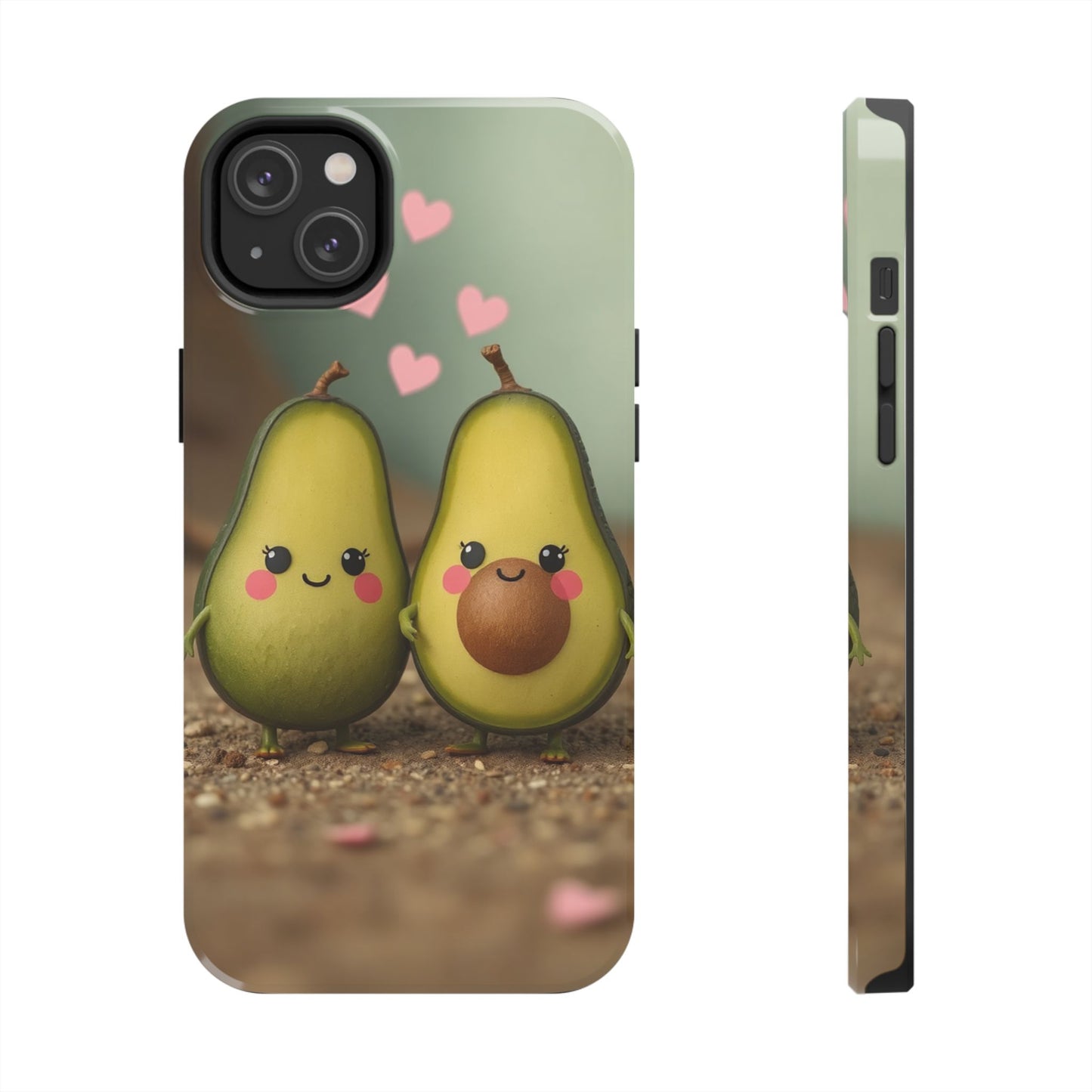 Cute Avocado Phone Case, Funny Tough Case, Quirky Phone Accessory, Gifts for Foodies, Valentine's Day Present