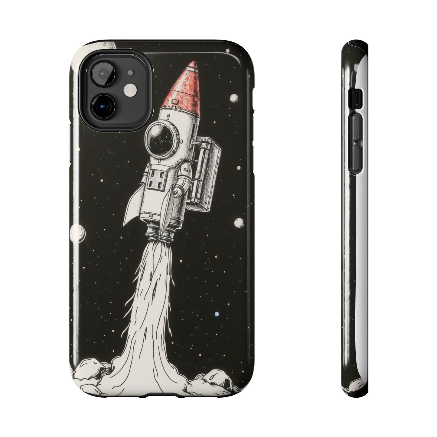 Cool Tough Phone Case for iPhone - Astro-Rocket Bond