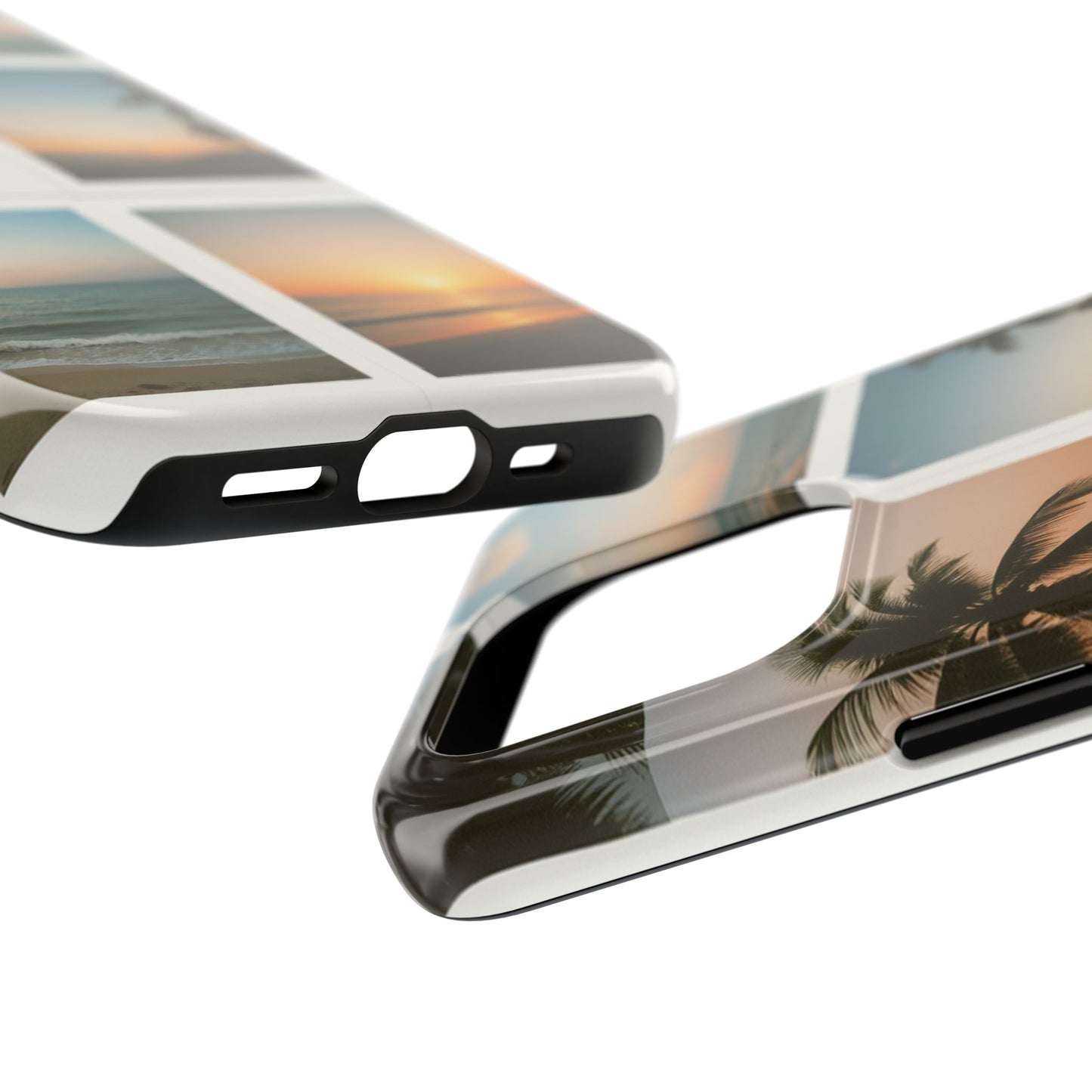 Tropical Sunset Tough Phone Case - Beach Vibes for Summer Adventures