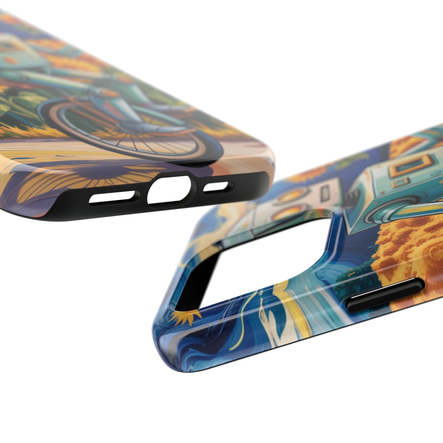 Robot Cycle Tough Phone Case - Durable & Unique Design