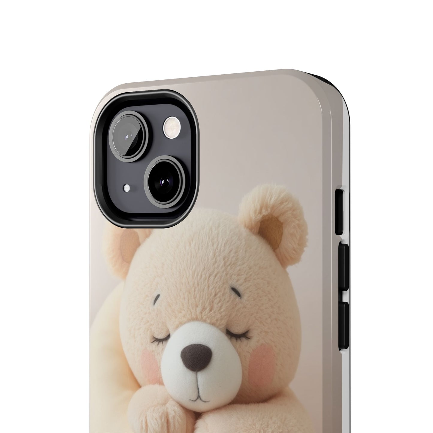 Cute Bear Tough Phone Case - Adorable Baby Animal Design for Kids & Adults