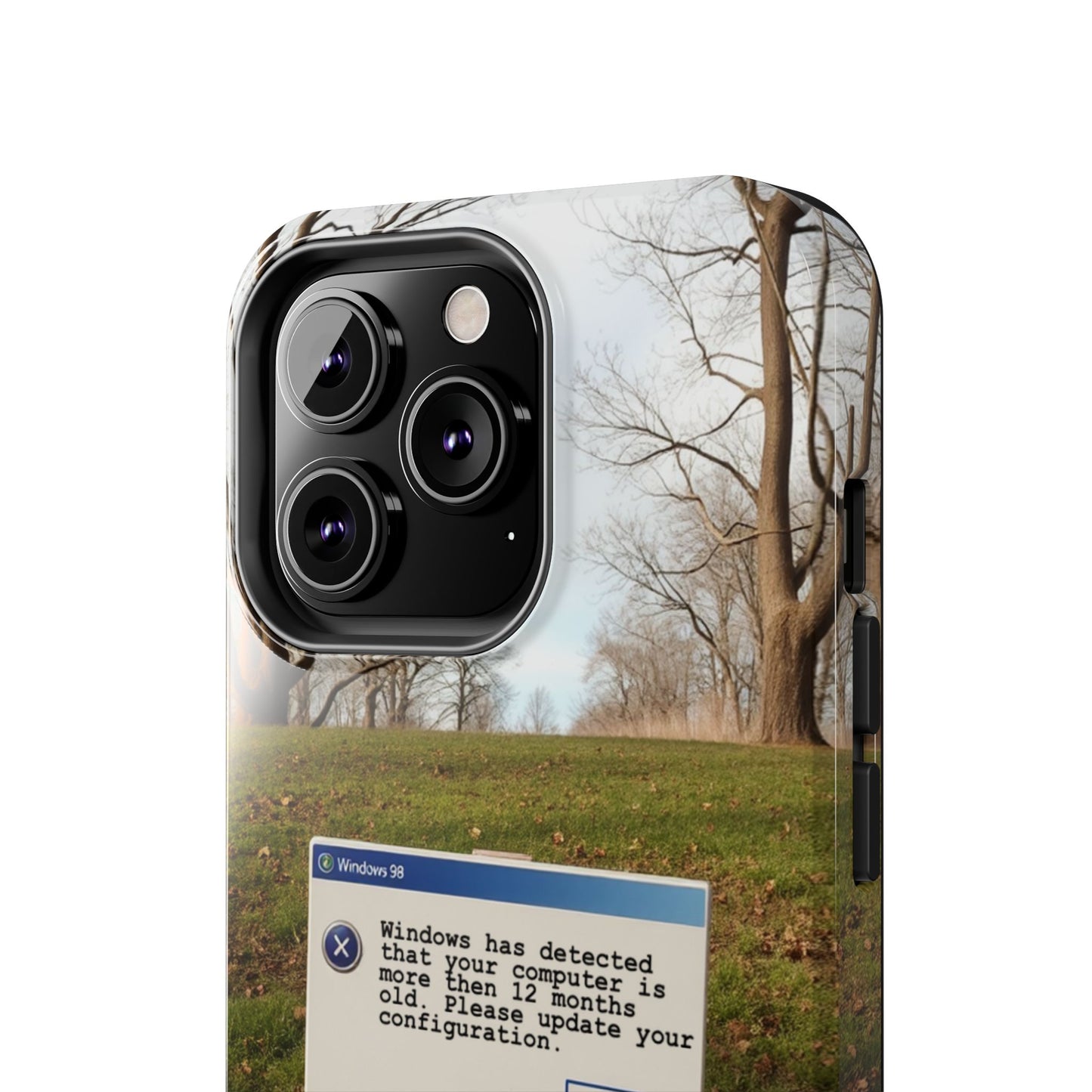 Durable Phone Case with Windows 98 Error Message Design - Perfect Gift for Tech Lovers