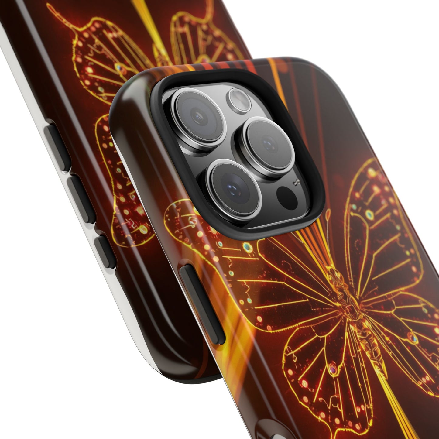 Elegant Butterfly Tough Phone Case - Stylish Protection for Nature Lovers