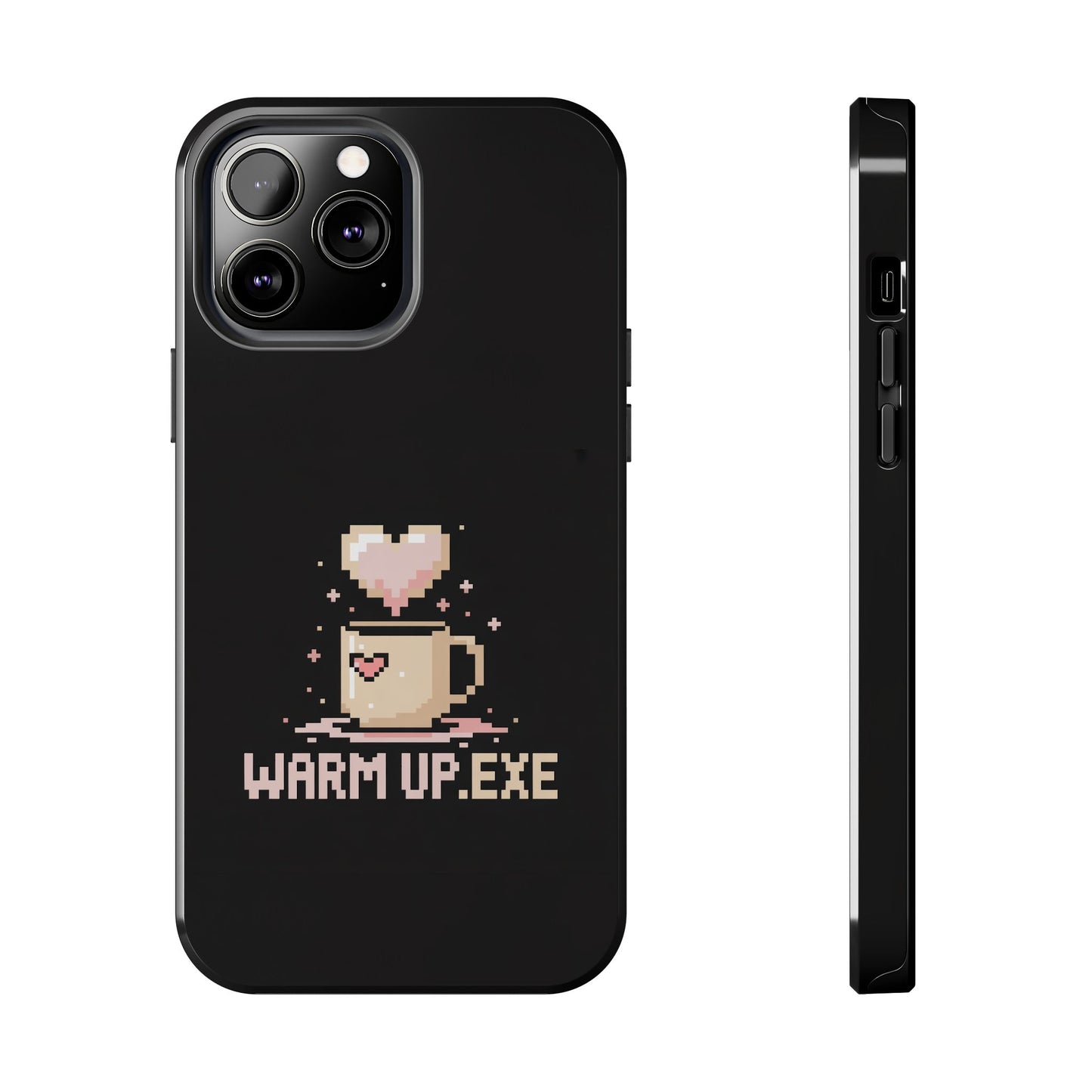Warm Up.EXE Tough Phone Case - Cute Pixel Art Design for Tech Lovers