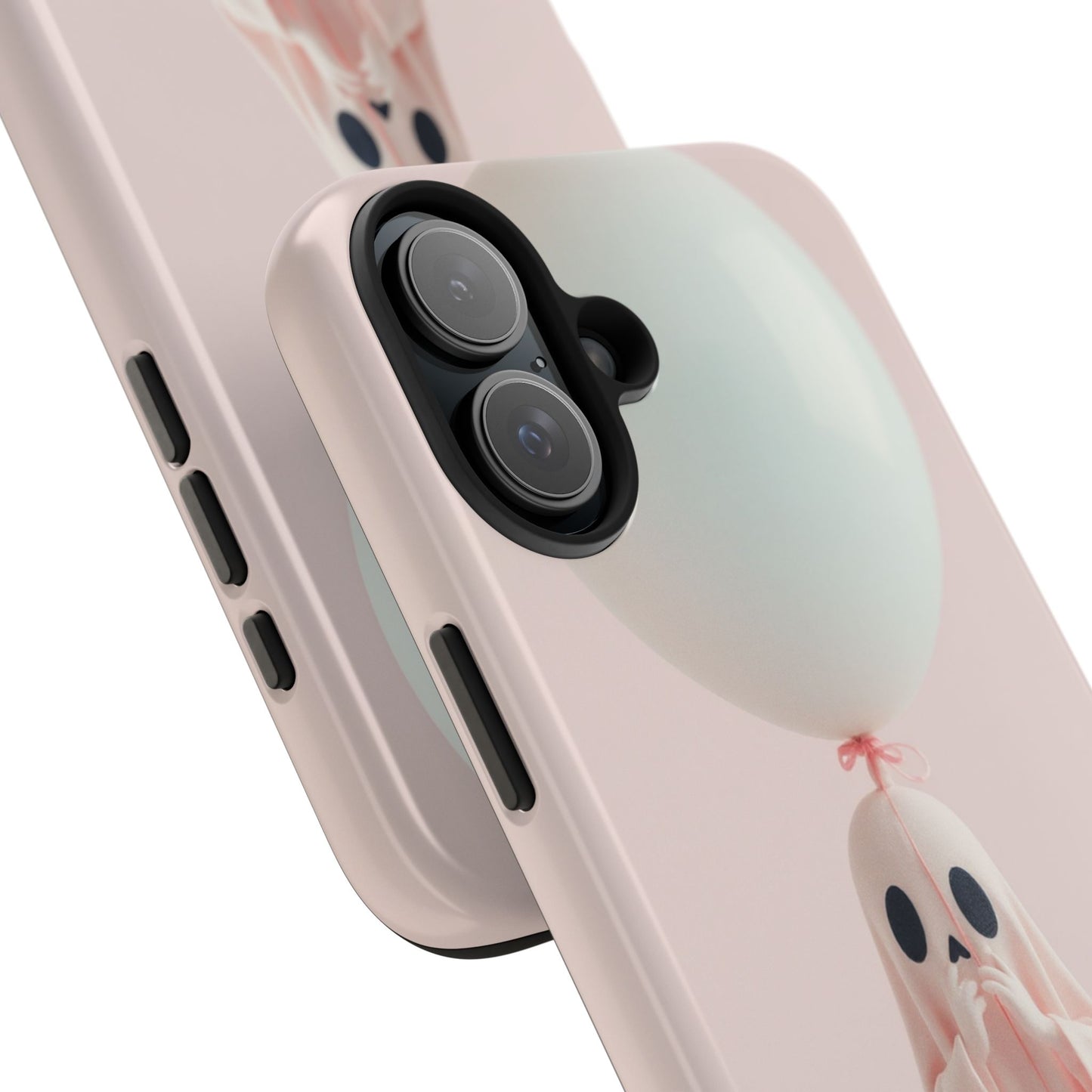 Cute Ghost Phone Case with Balloon - Tough Protection for Spooky Vibes