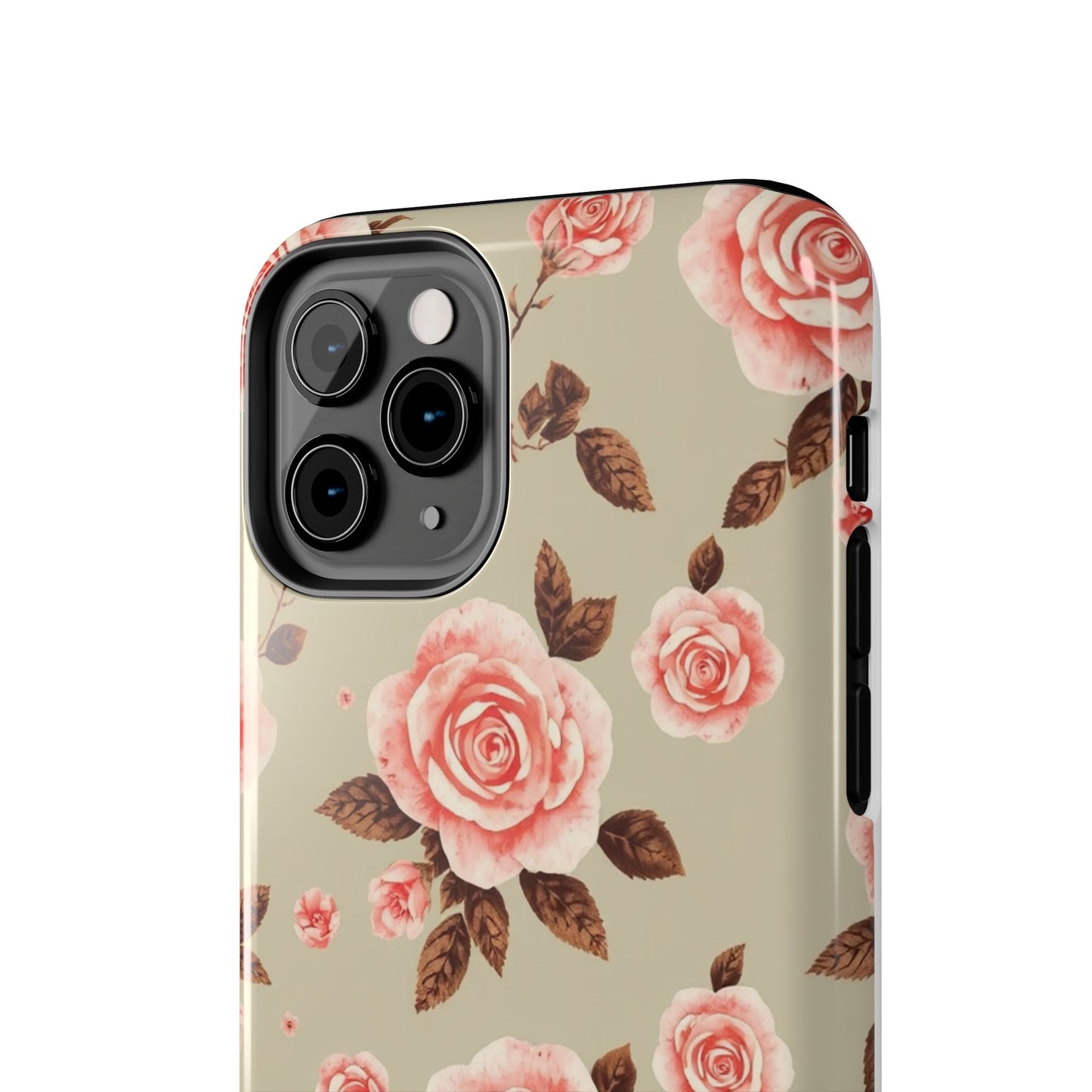 Elegant Floral Tough Phone Case for Stylish Protection - for iPhone