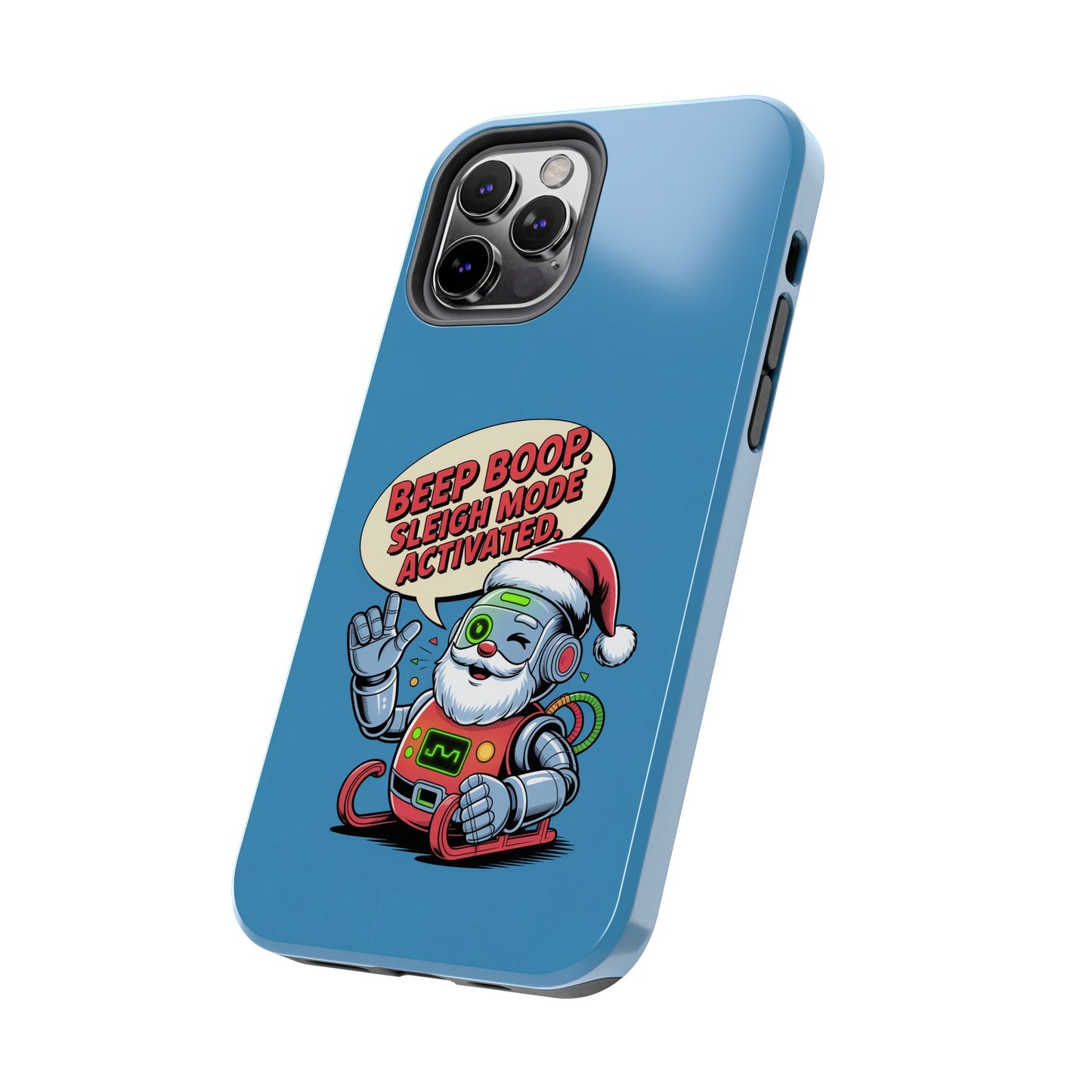Funny Robot Holiday Phone Case - Beep Boop Sleigh Mode Activated