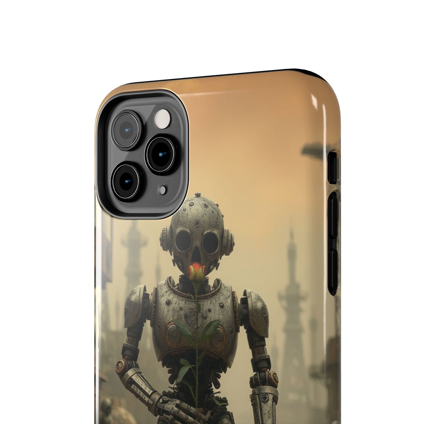 Robotic Sentinel Tough Phone Case - Durable Protector for Sci-Fi Lovers