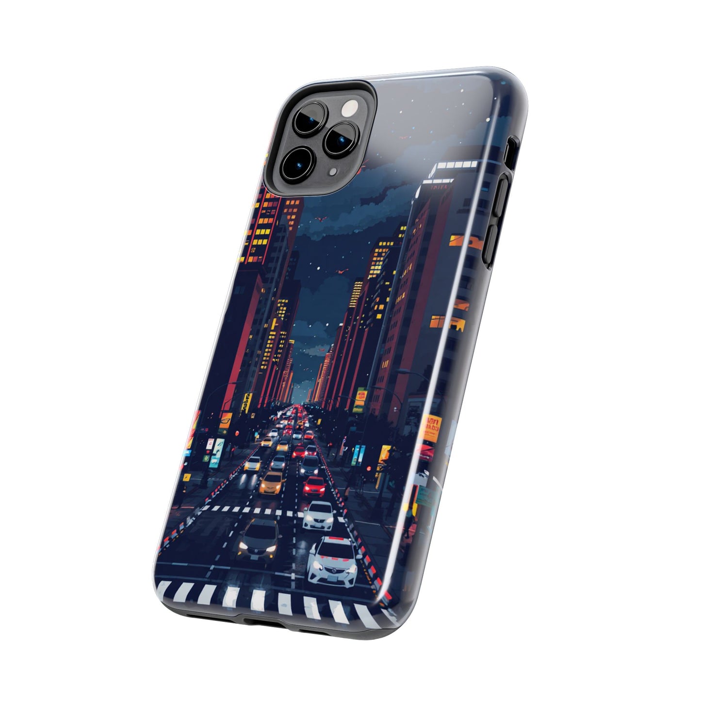 Urban Nightlife Tough Phone Case - Durable & Stylish Protection