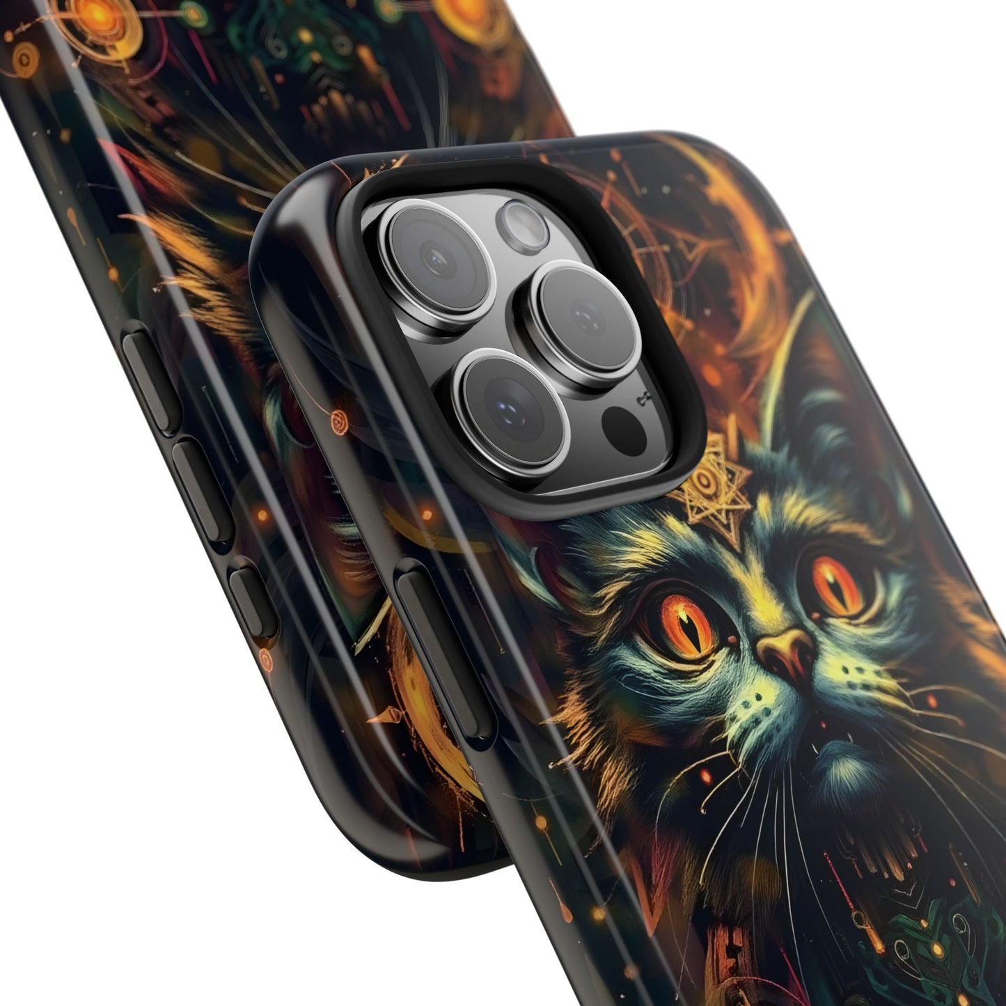 Mystical Cat Queen Tough Phone Case – Unique Protection for Cat Lovers - for iPhone