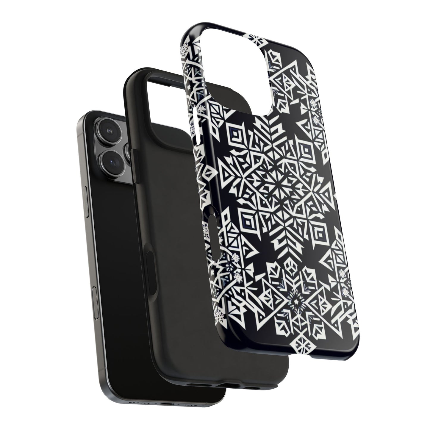 Winter Wonderland Tough Phone Case - Digital Snowflake - for iPhone