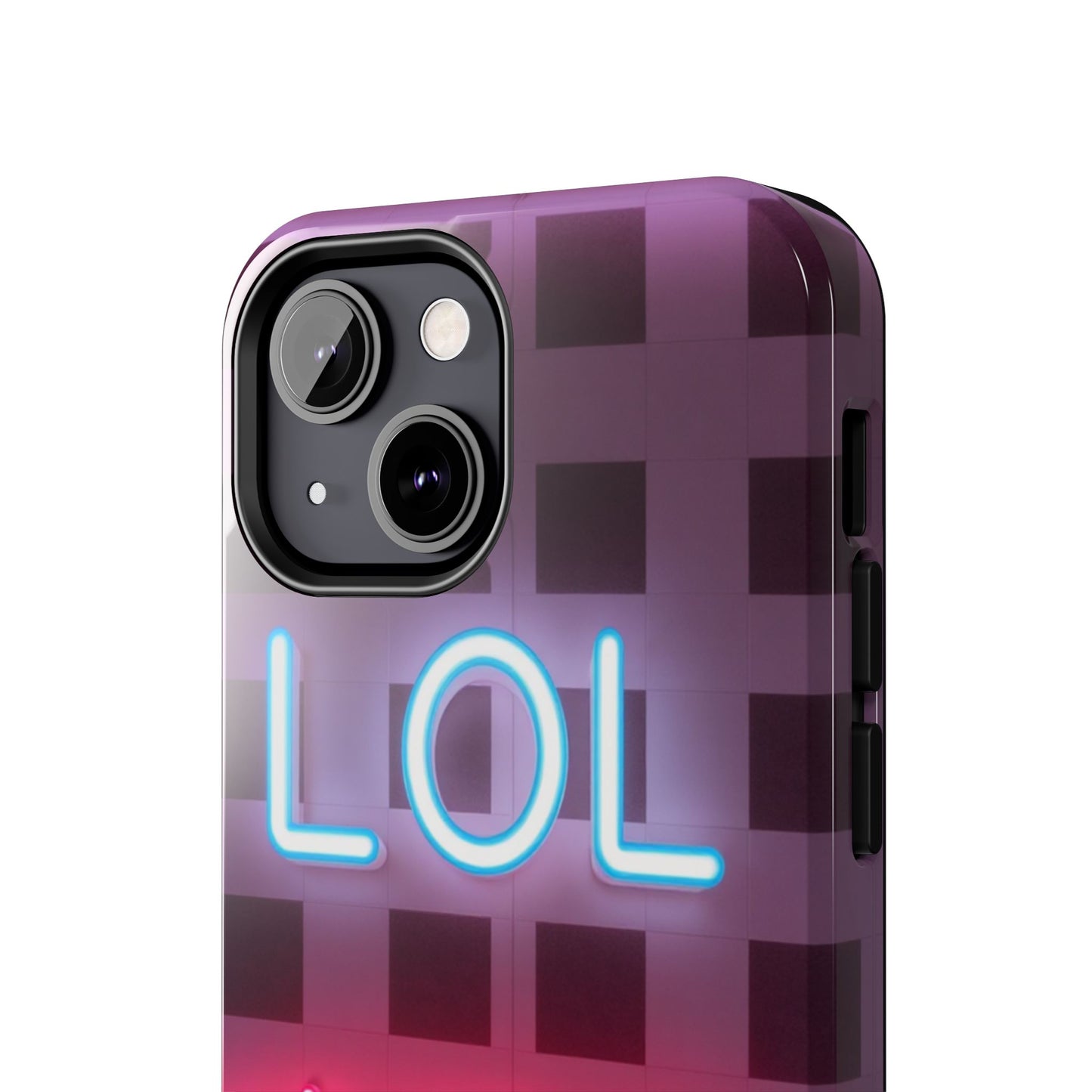 Neon Vibe Tough Phone Case - 'LOL Whatevr' Design for Trendsetters