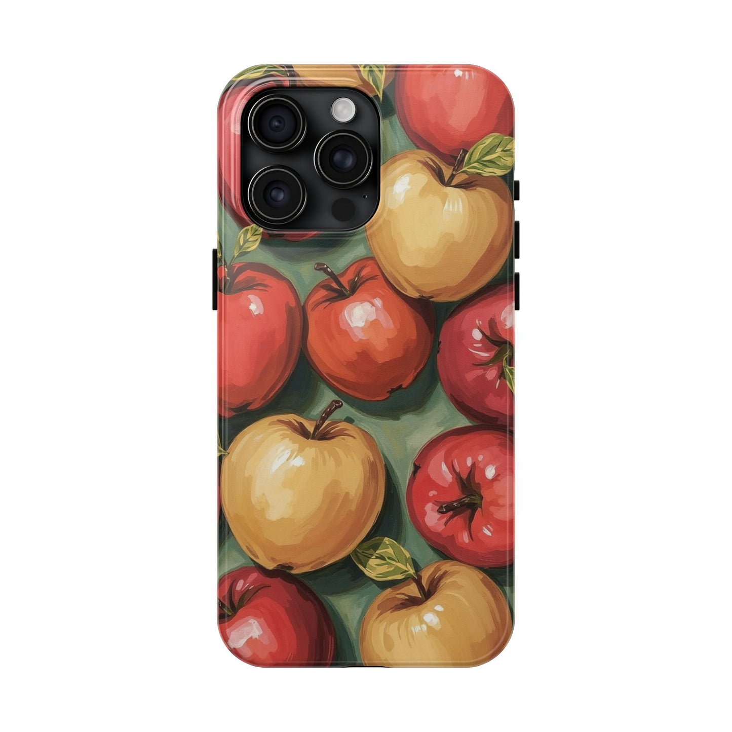 Colorful Painted Apples Art Tough Phone Case - Durable & Stylish Protection - for iPhone