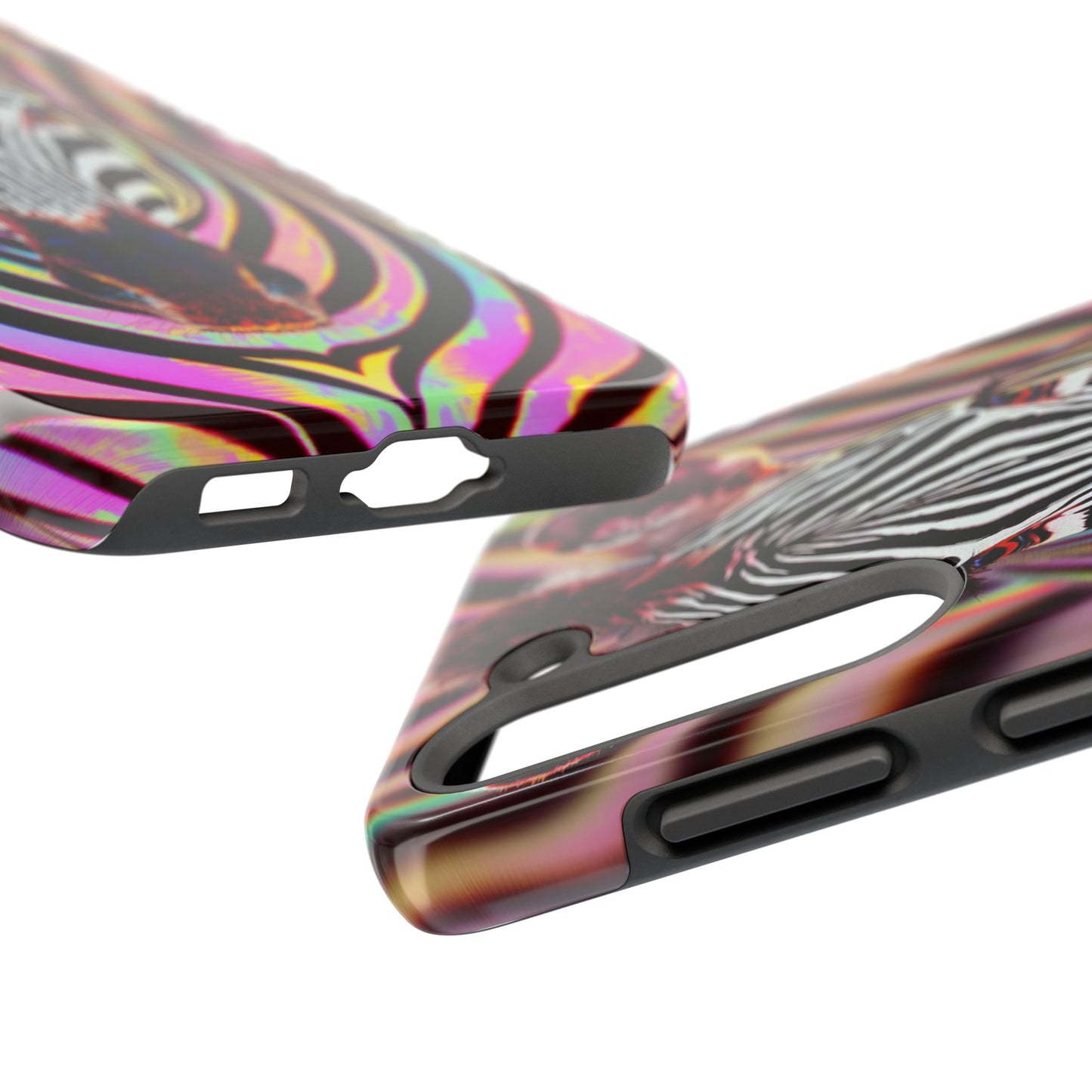 Vibrant Zebra Tough Phone Case - Unique Animal Design for Wild Spirit