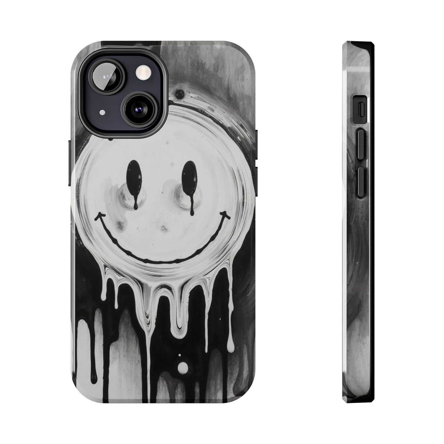Dripping Smiley Tough Phone Case - Stylish & Durable Protection