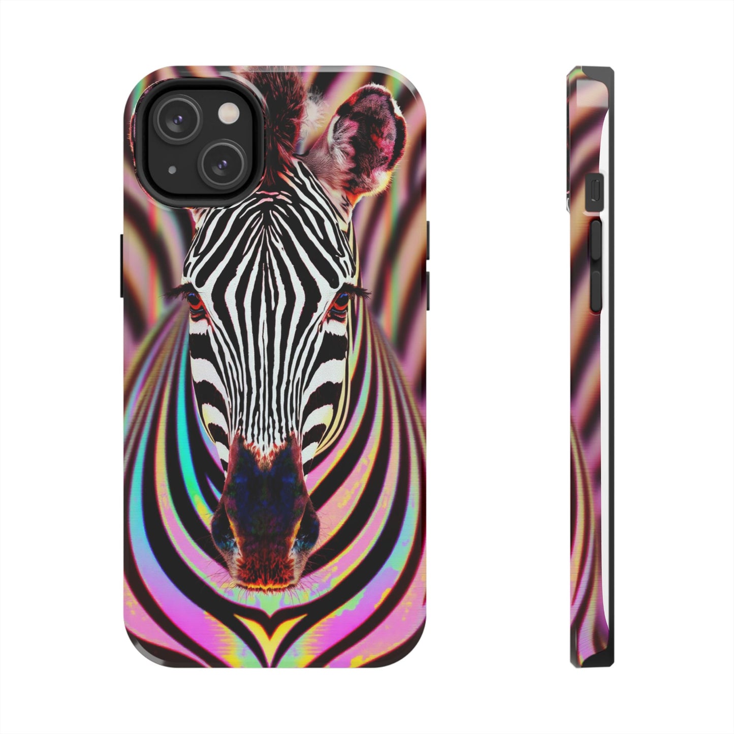 Vibrant Zebra Tough Phone Case - Unique Animal Design for Wild Spirit