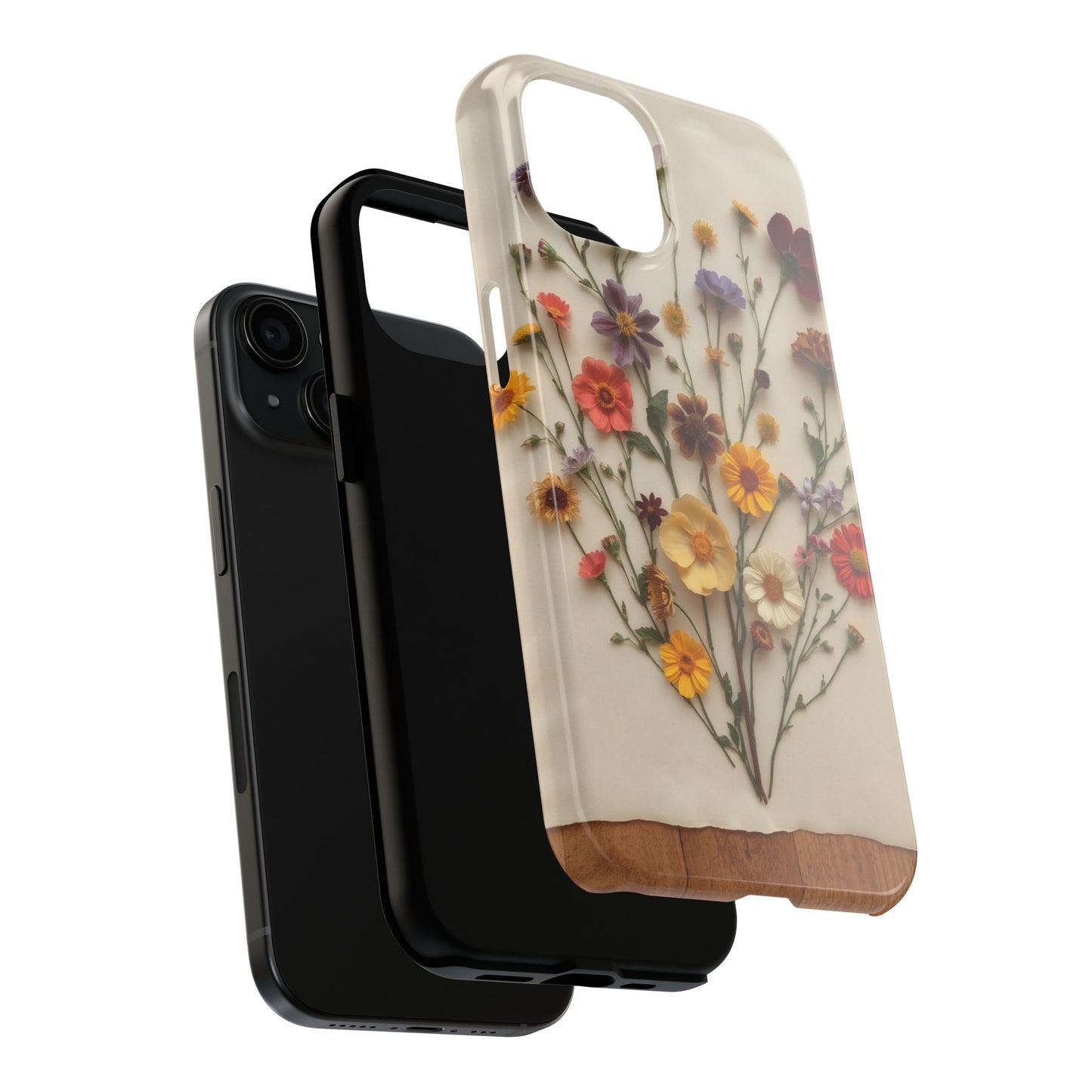 Floral Tough Phone Case - Durable Protection with Nature-Inspired Design